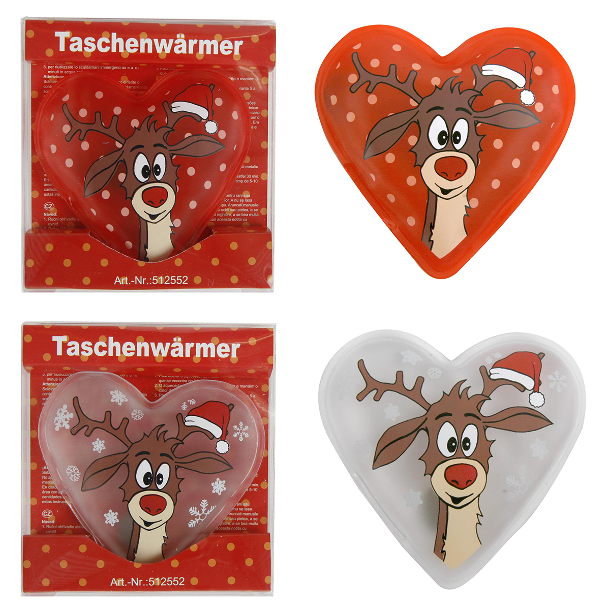 512552_058621e24066f3 16 Stück Taschenwärmer "Rentier Didi, 2 Farben