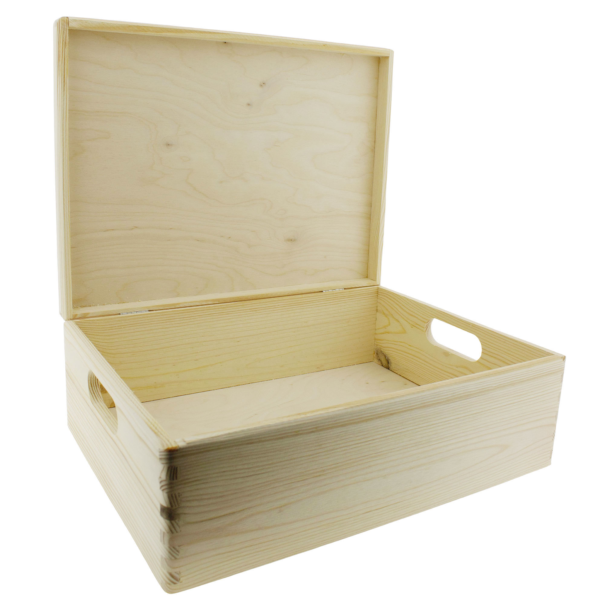 Holzboxen mit Deckel unbehandelt in hochwertiger Qualität