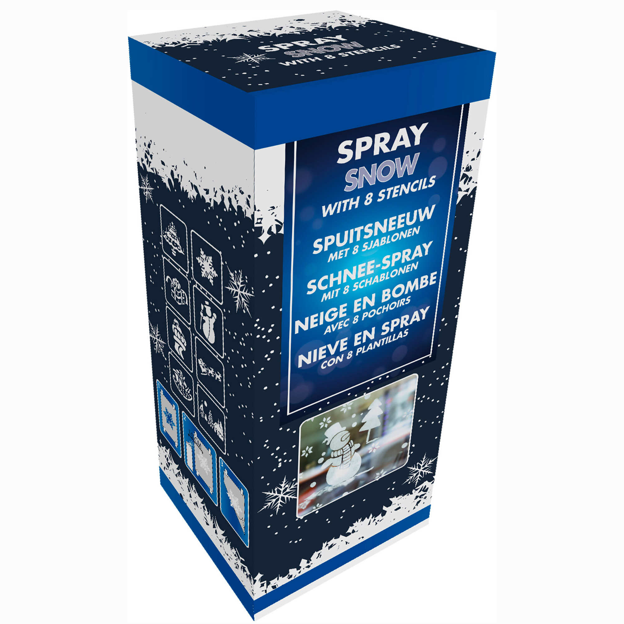 APS000900_ Schneespray mit 8 Schablonen 150 ml