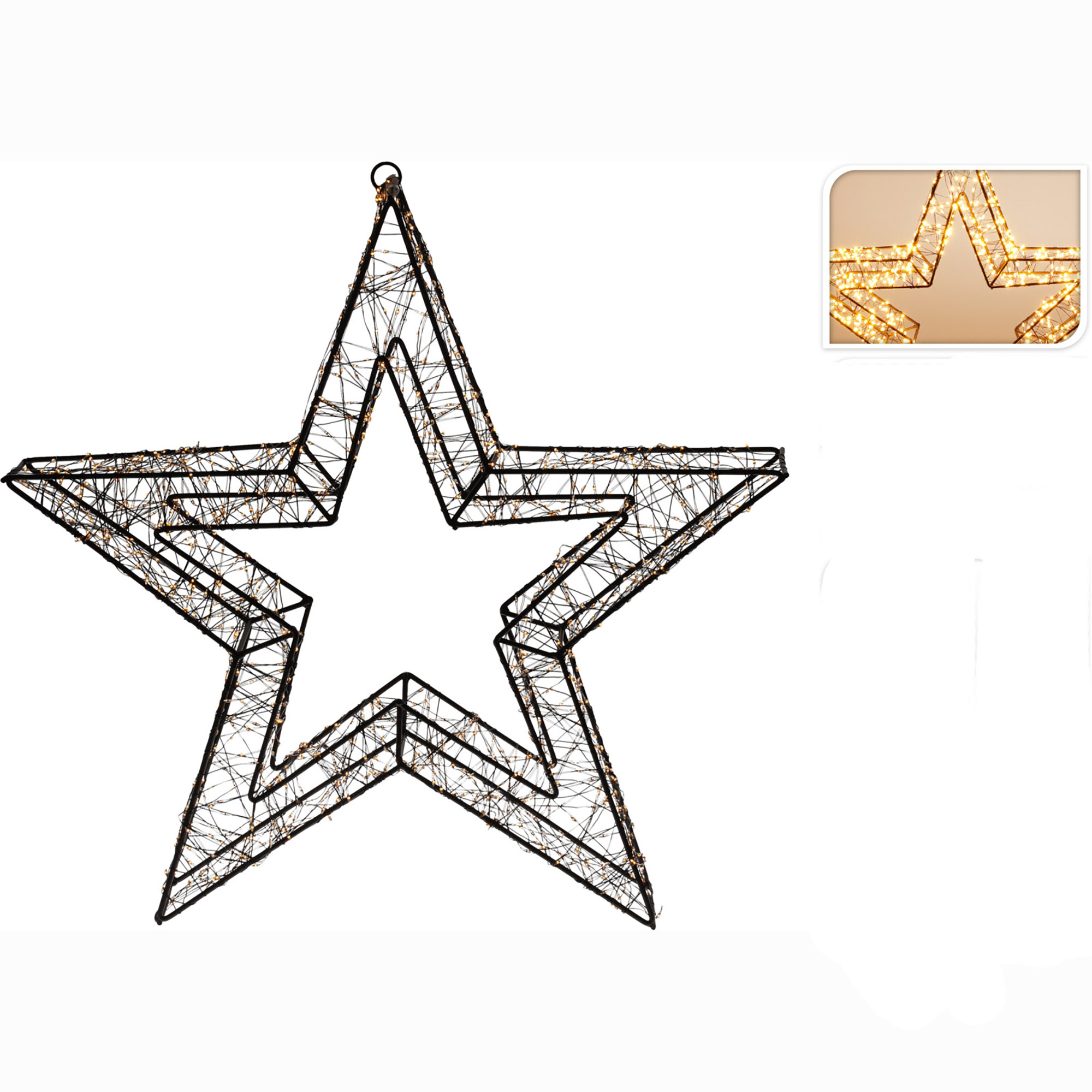 LED Weihnachtsbeleuchtung mit 960 warmweissen LED´s - Für Innen- und Außenbereich inkl. Timer