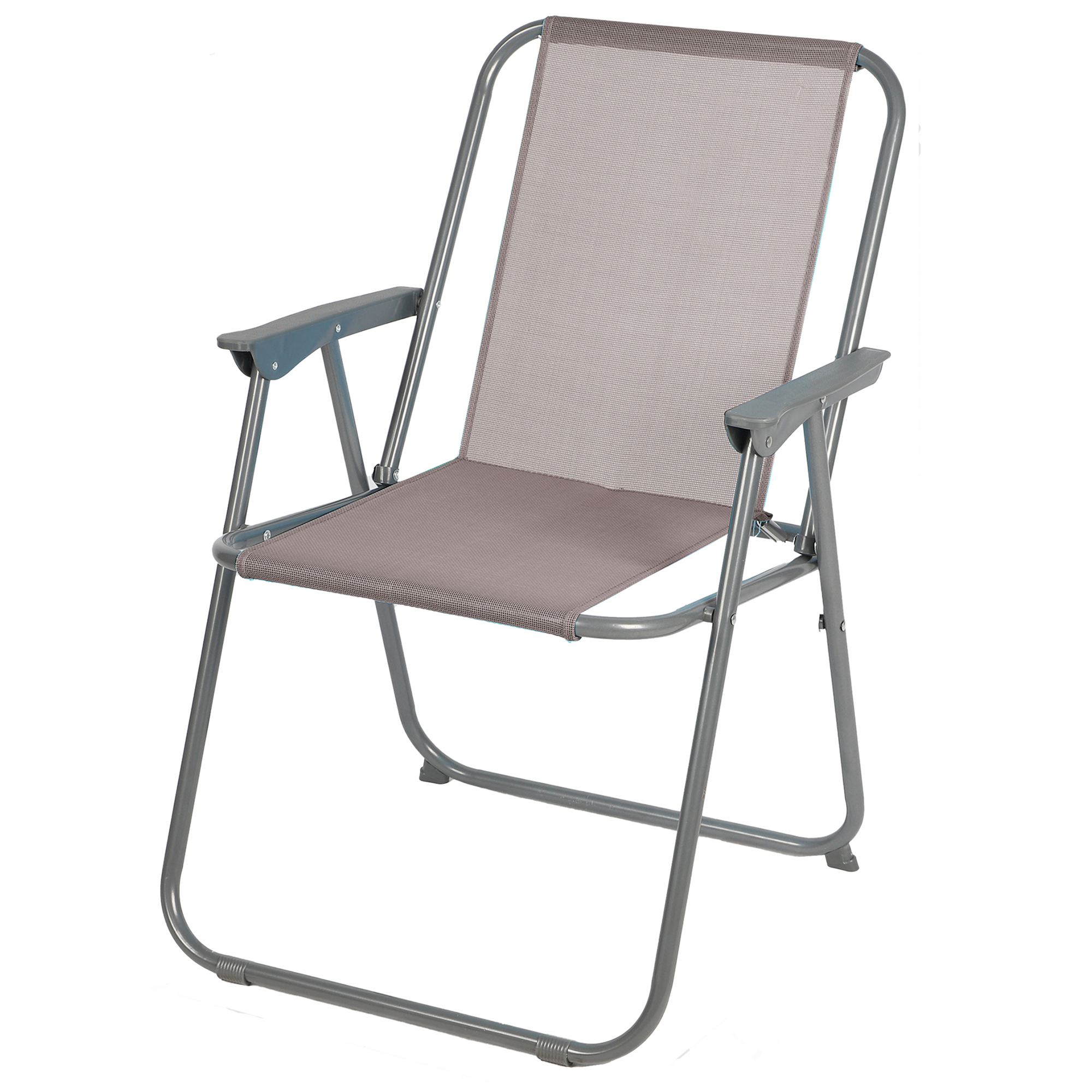 Klappstuhl mit Armlehne - Campingstuhl 53 x 55 x 75 cm