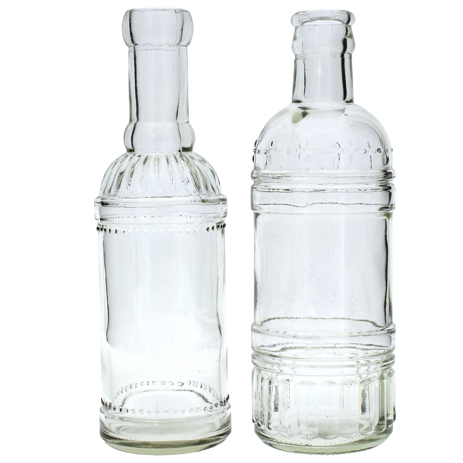 24586_NEU6 12 x Dekoflaschen - Vasen - Kerzenständer H 20,5 cm
