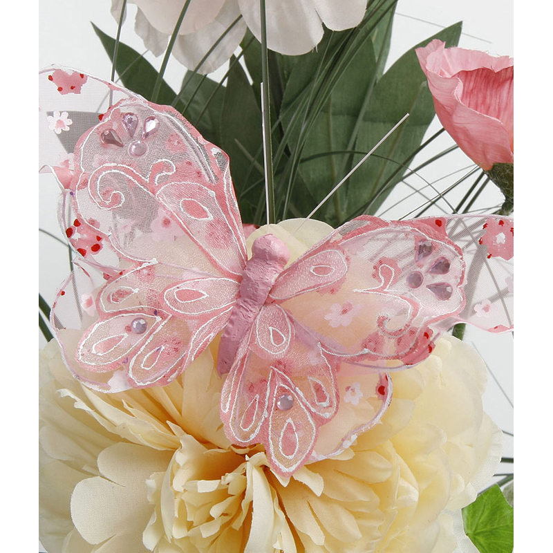 548305_058621bd98c154 Schmetterlinge mit Clip 6er Set 17 cm