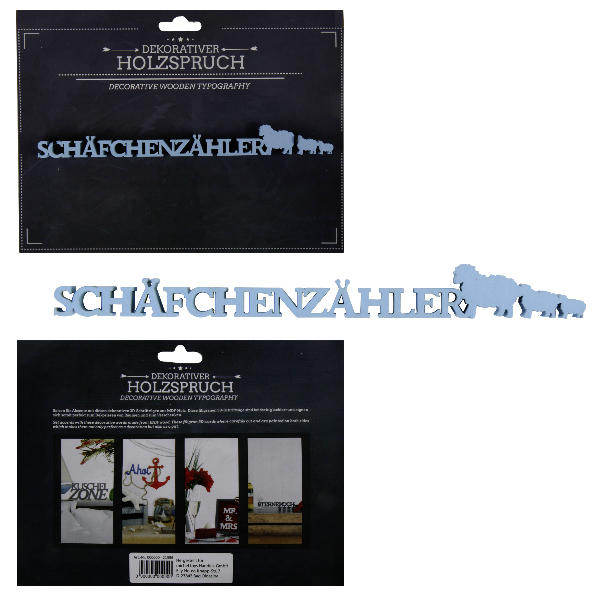517531 Holzschrift 3D Schäfchenzähler 21,4 cm