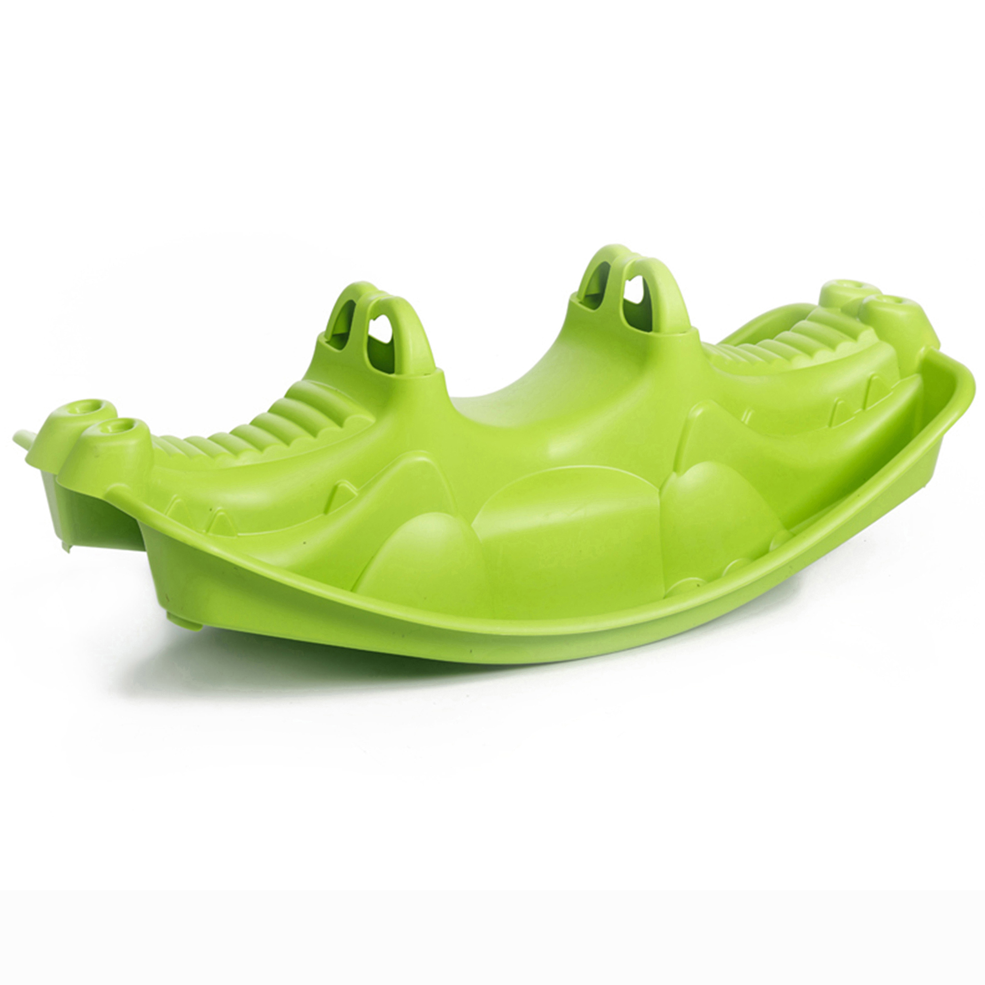 228007AQvONoXovkWjr Kinderwippe / Kinderschaukel Krokodil L 101 cm für bis zu 3 Kinder (1-5 Jahre)