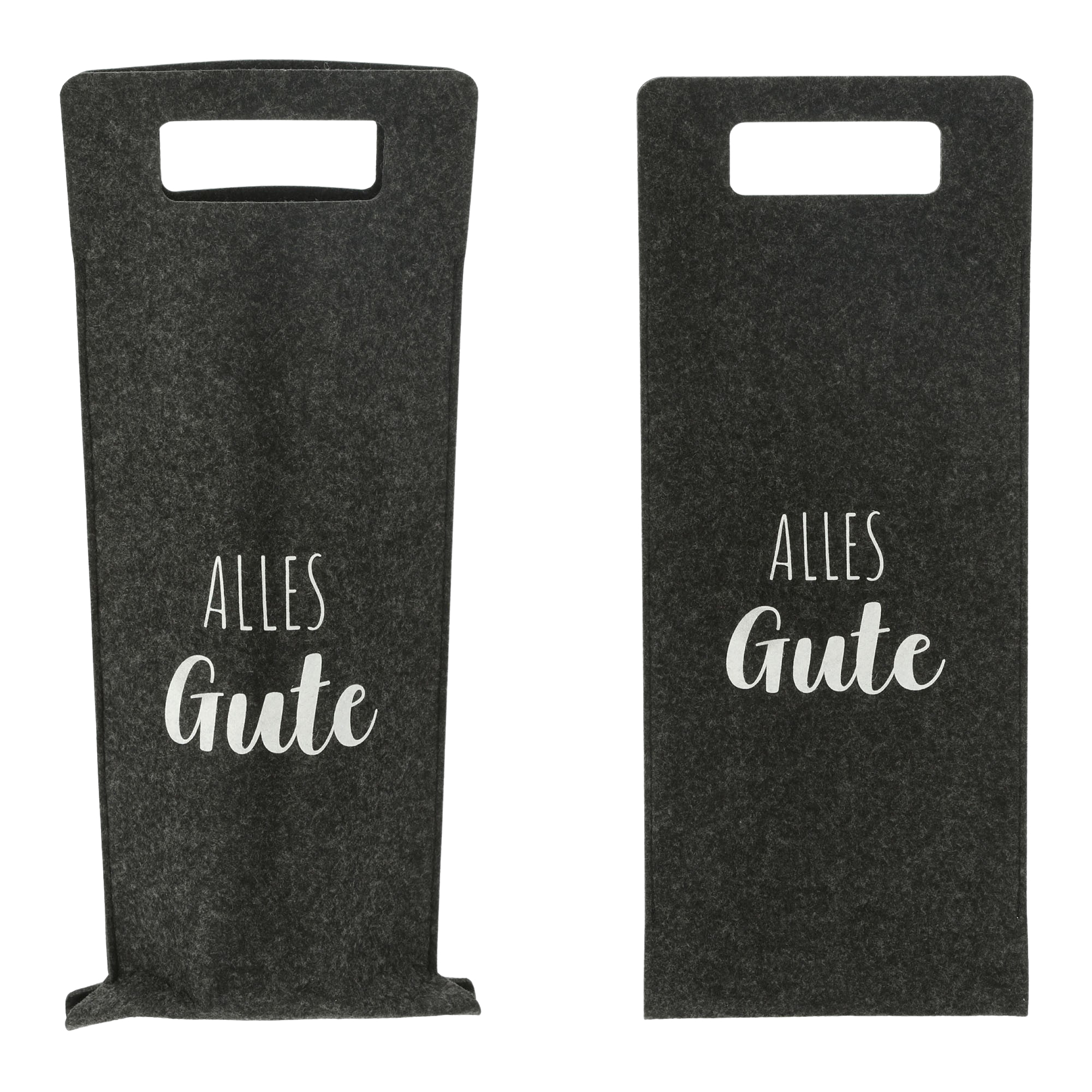 68161 Flaschentaschen aus Filz H 41 cm