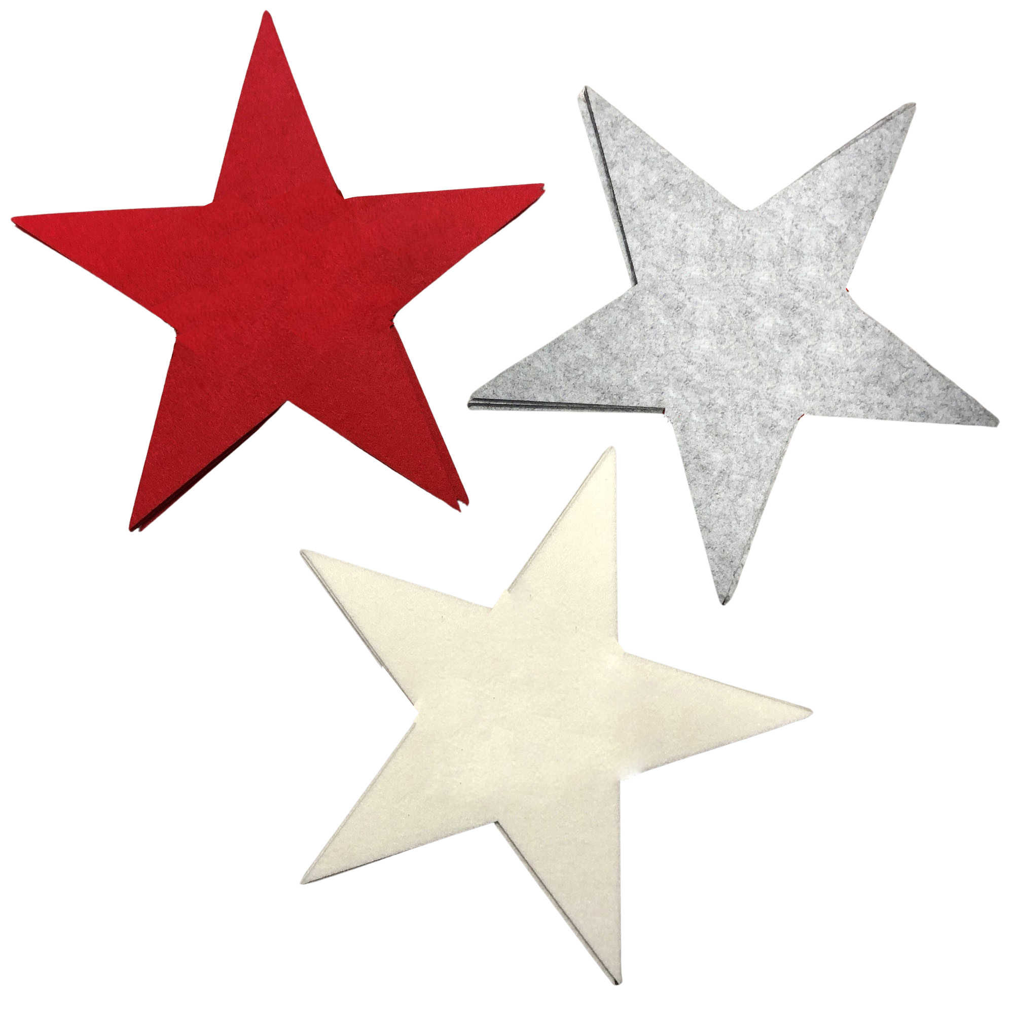 12 x Ø 28 cm (rot,creme,grau)