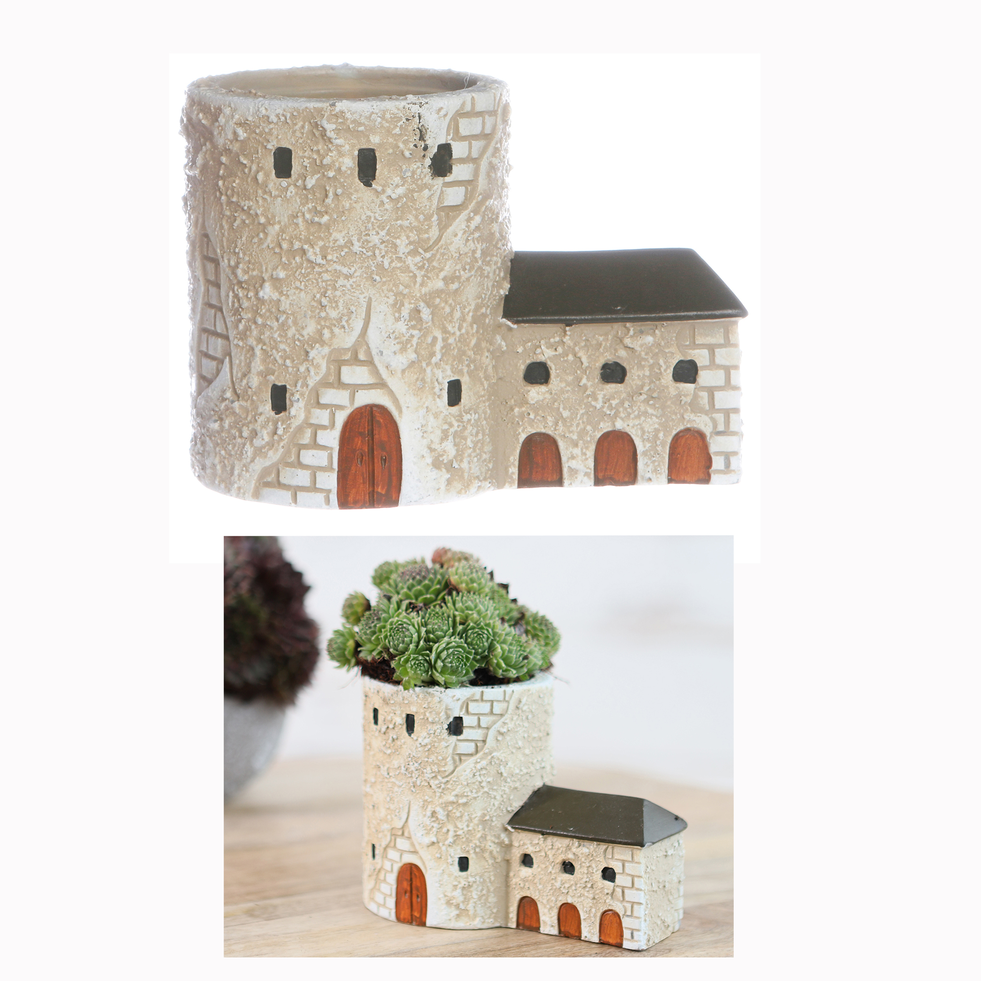 1 Stück Turm (13 x 7,6 x 9,5 cm) L/B/H