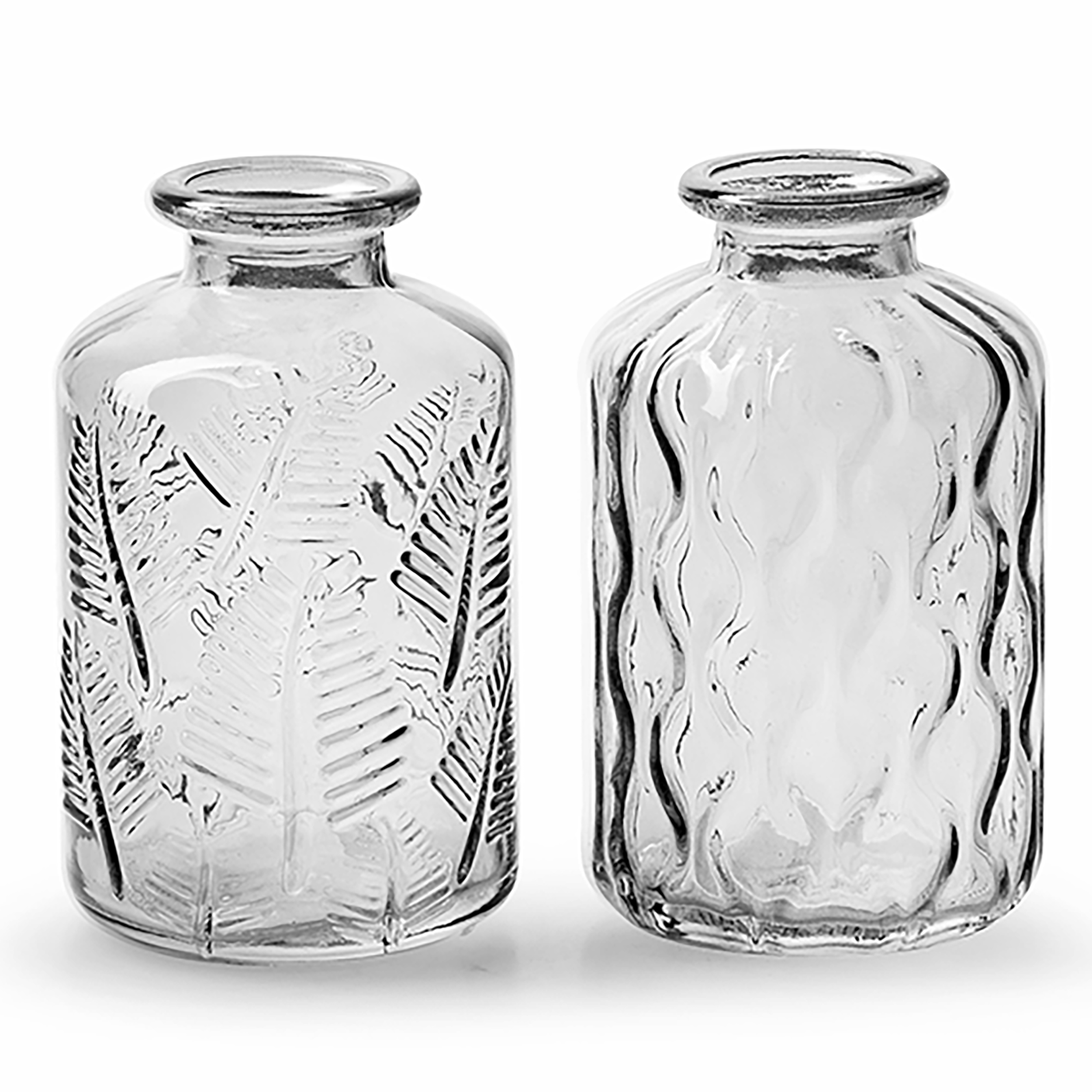 91204 12 x Vase "Tango" in Flaschenform - zwei Modelle sortiert