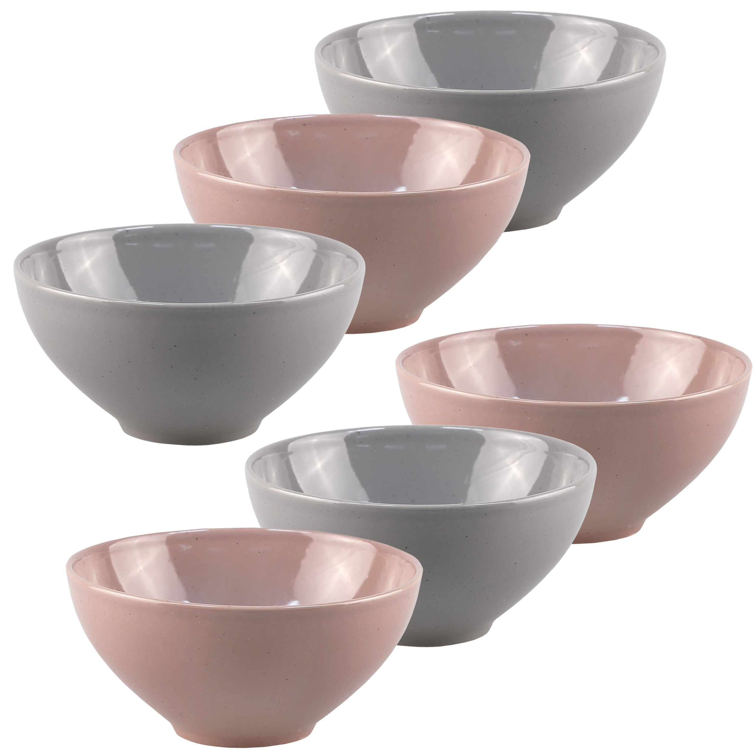 5085107-6er 6-tlg. Set Schalen aus Steingut 500 ml