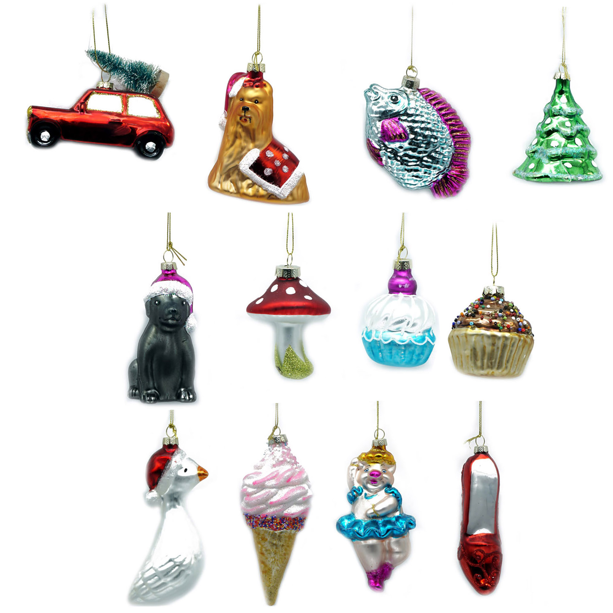 00038_Weihnachtsh-nger-Glas_neuu Baumschmuck aus Glas zum Hängen