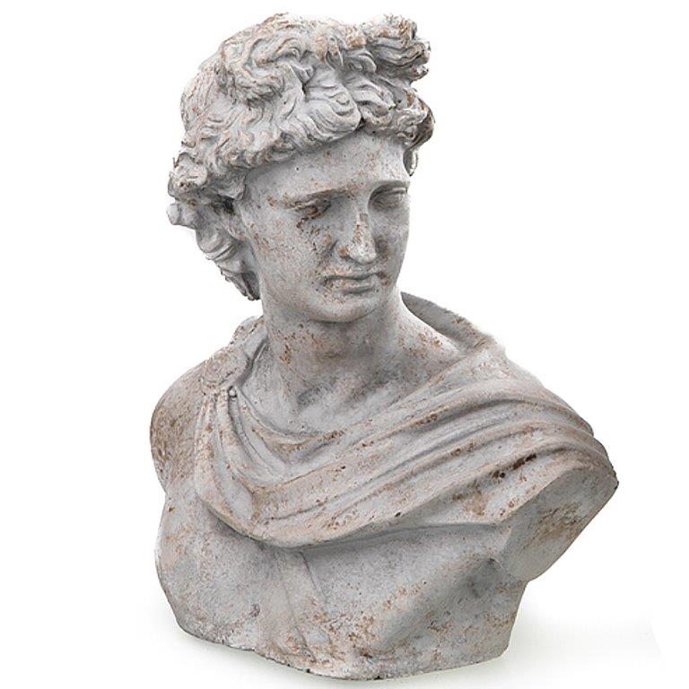 Büsten aus der griechischen Mythologie H 21 cm bis 36 cm