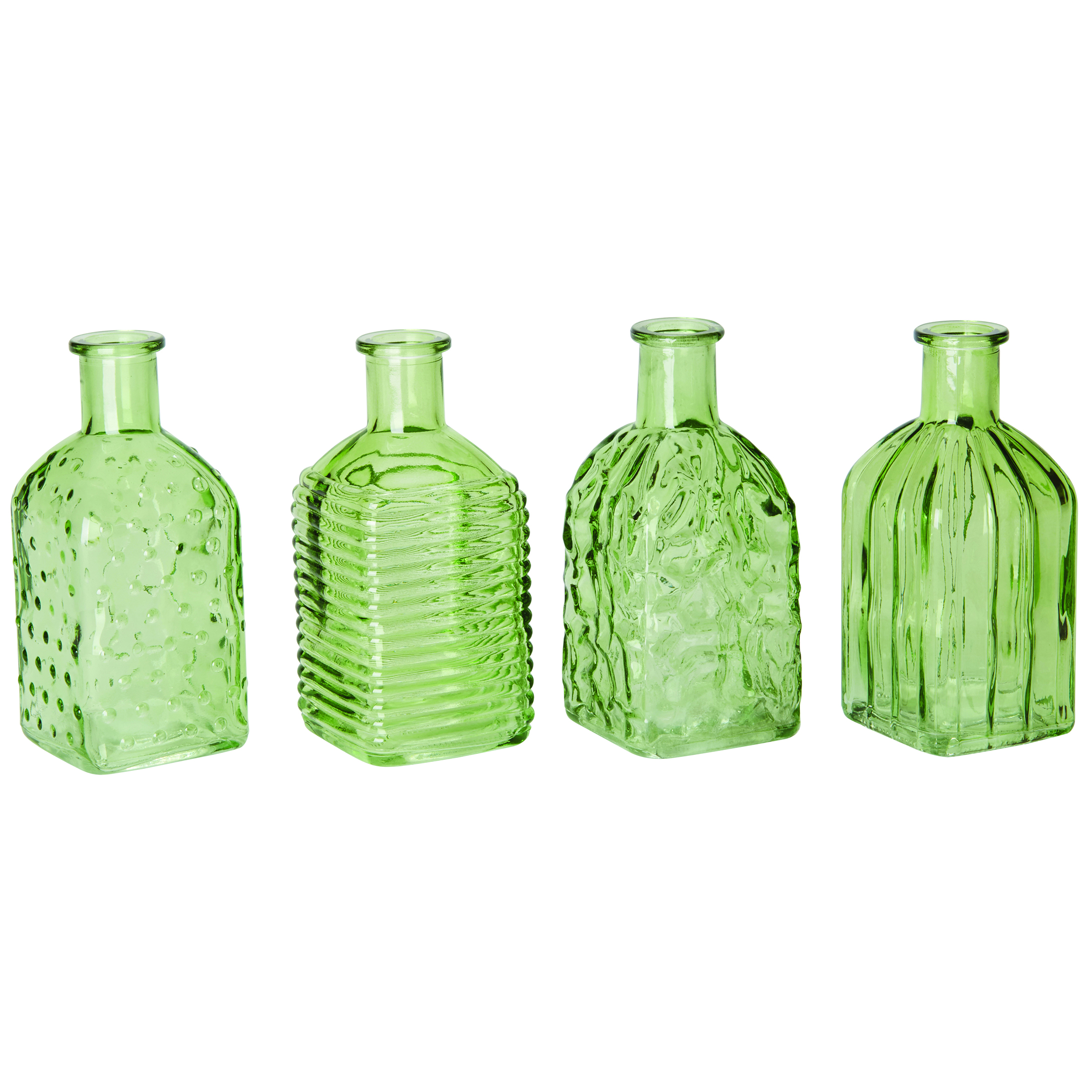 12 x Vasen in quadratischer Form H 13 cm