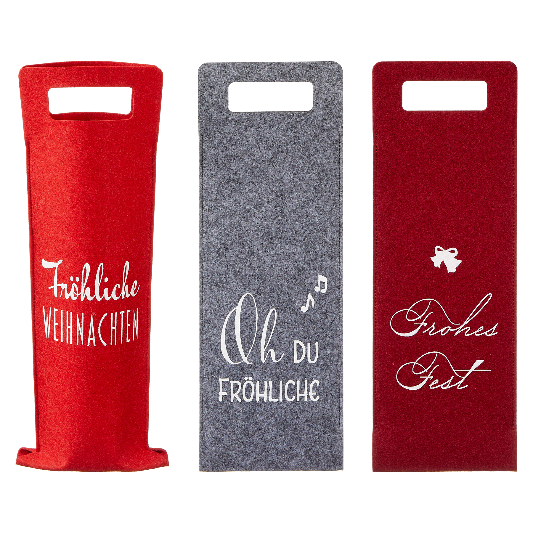 6er Set Weihnachten - Rot/Grau/Bordeaux