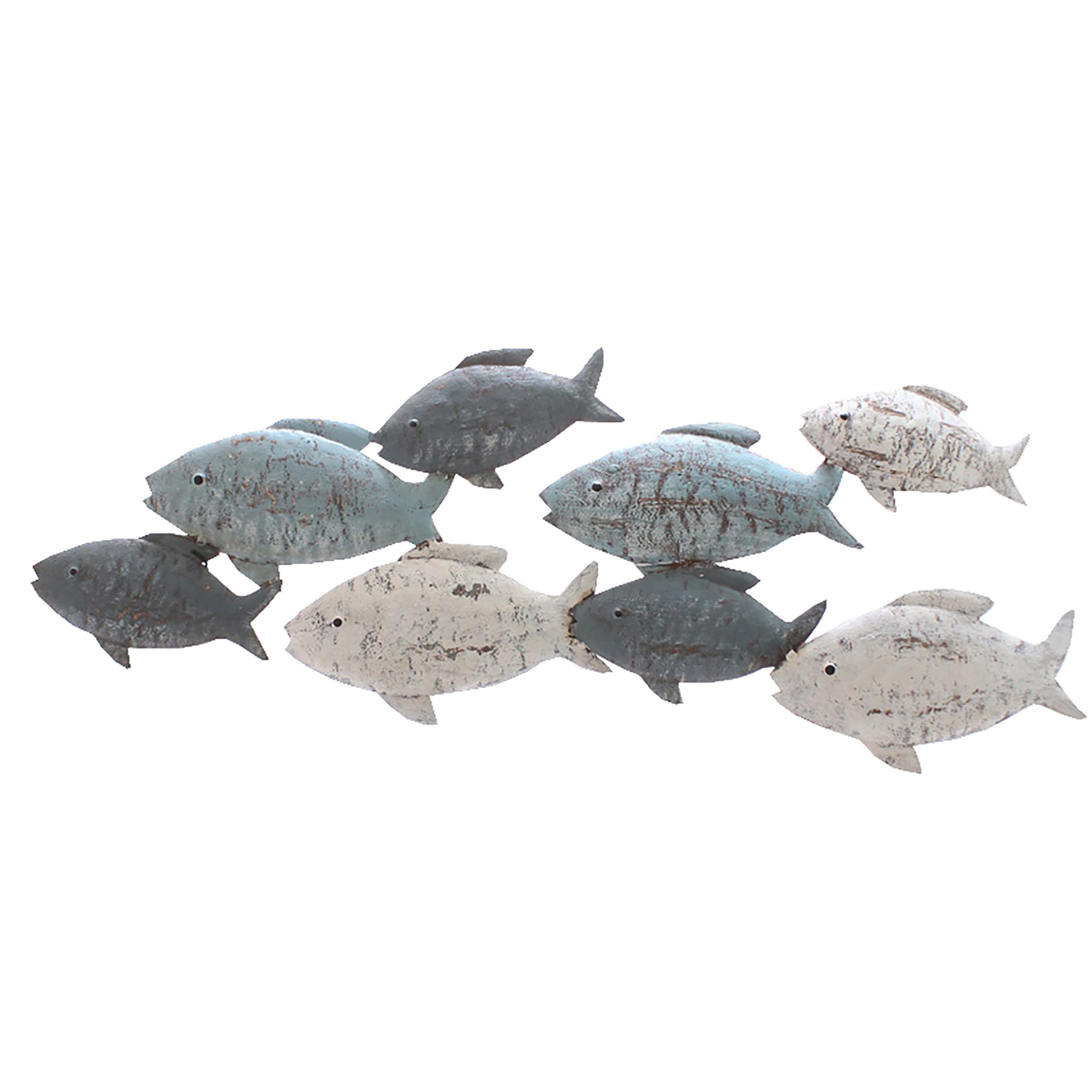 70043 Wanddeko "Fische" aus Metall L 47 cm