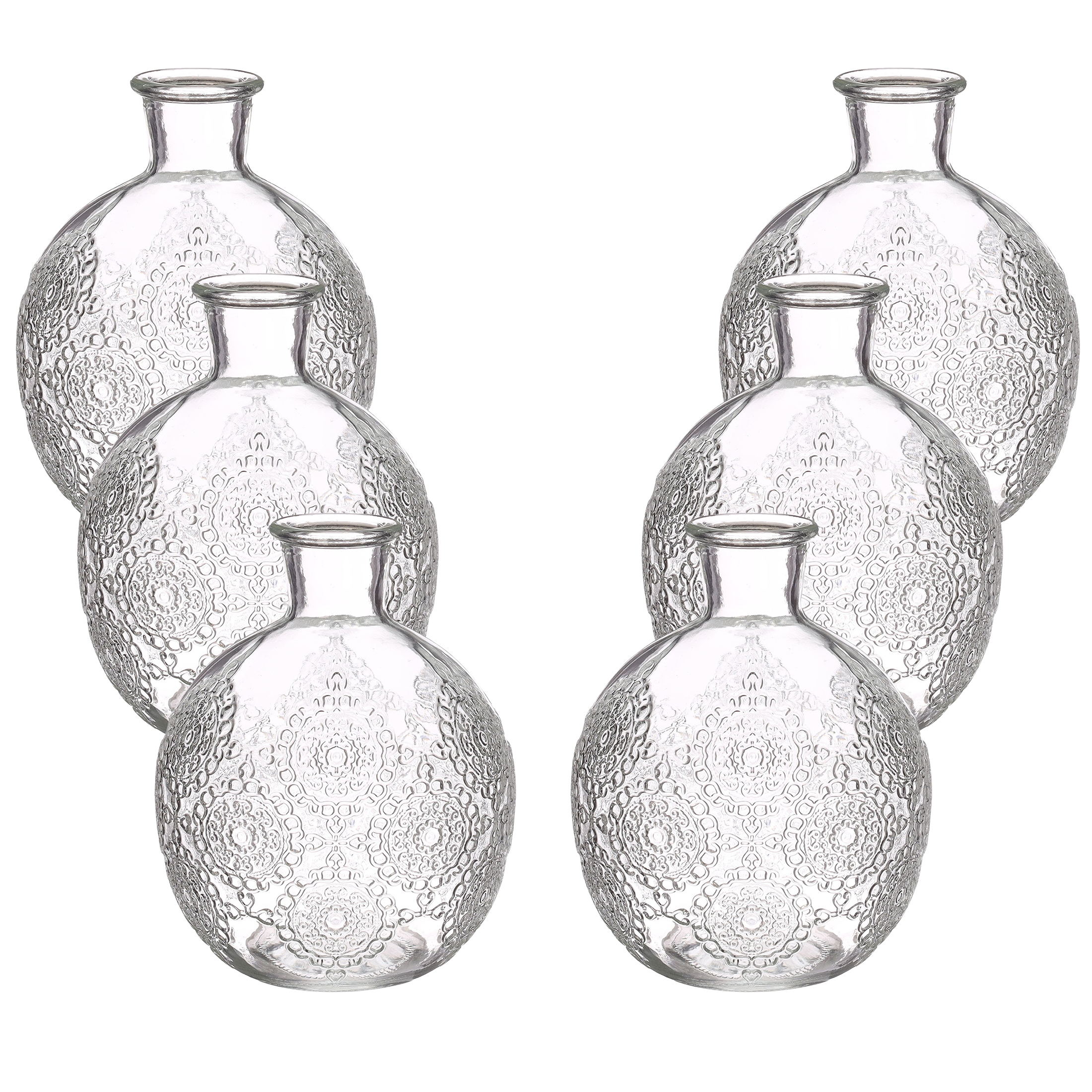 Vase "Bologna" aus Glas in dekorativer Optik