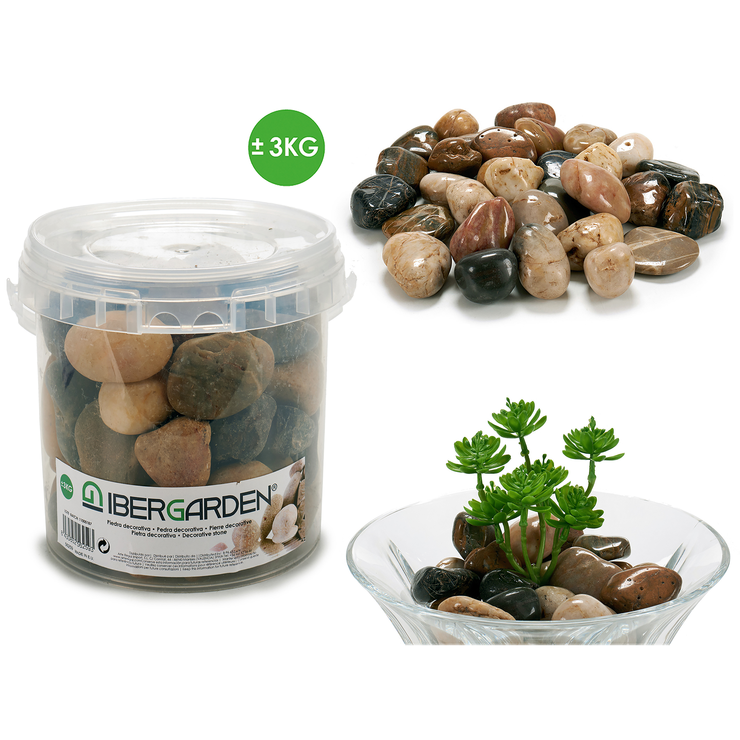 56259_AR-Kopie Dekosteine 3 Kg in natürlichen Brauntönen, geschliffen