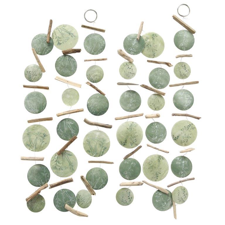 2-tlg. Set Dekogirlande CAPIZ Länge 180 cm (2 Stück)