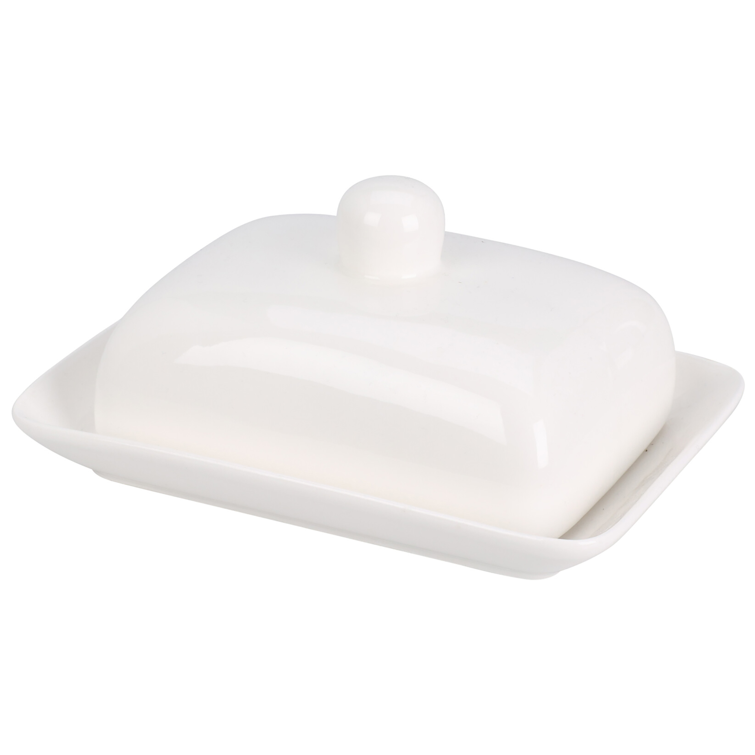 DN1801700_ Butterdose aus Porzellan L 16 cm, passend für 250g