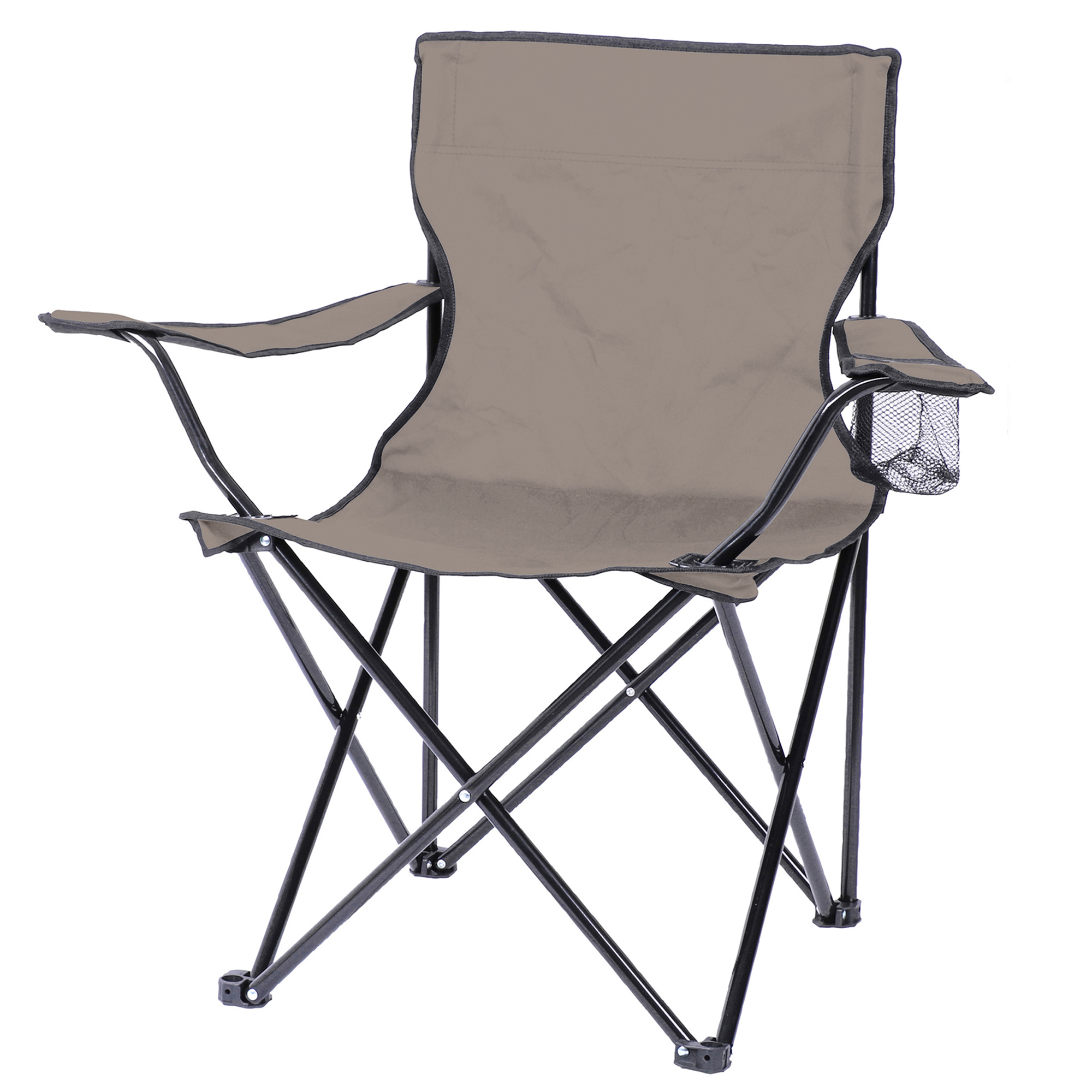 Campingstuhl zusammenfaltbar - Anglerstuhl mit Getränkehalter