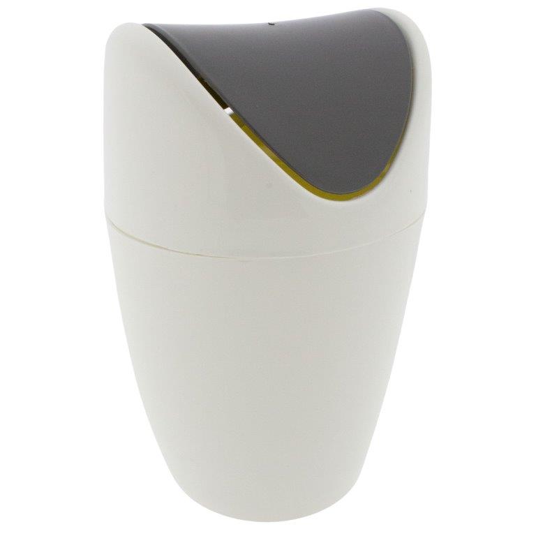 Mülleimer mit Schwingdeckel - Tischmülleimer H 19 cm - 1,5 L