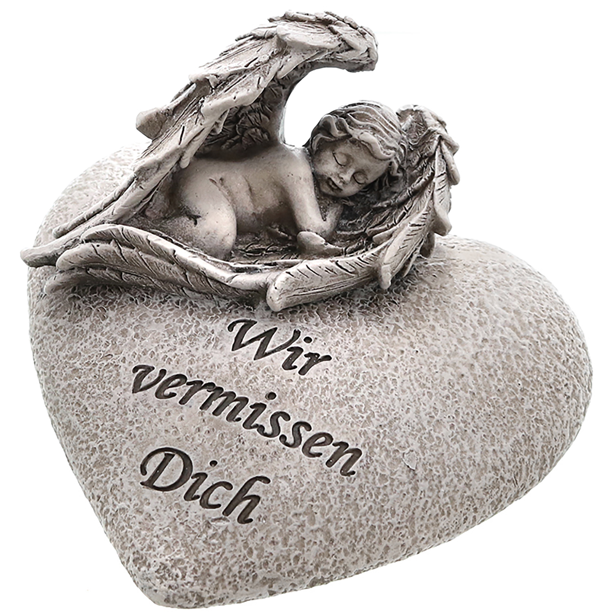 Herz mit Engel (10 x 10 x 6,5 cm)