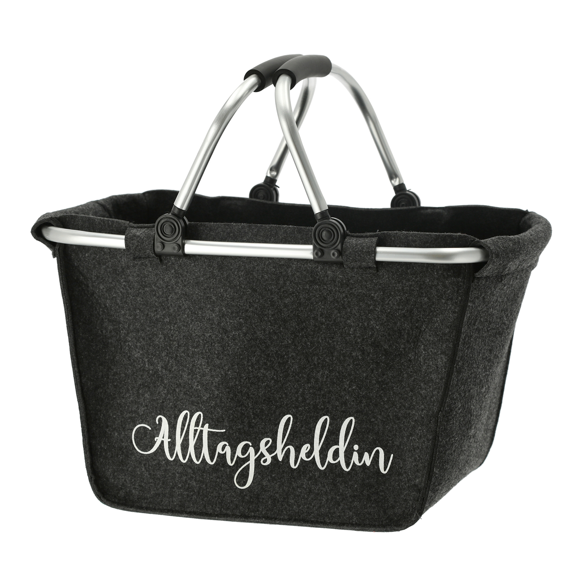 Faltbarer Einkaufskorb "Alltagsheldin" aus Filz
