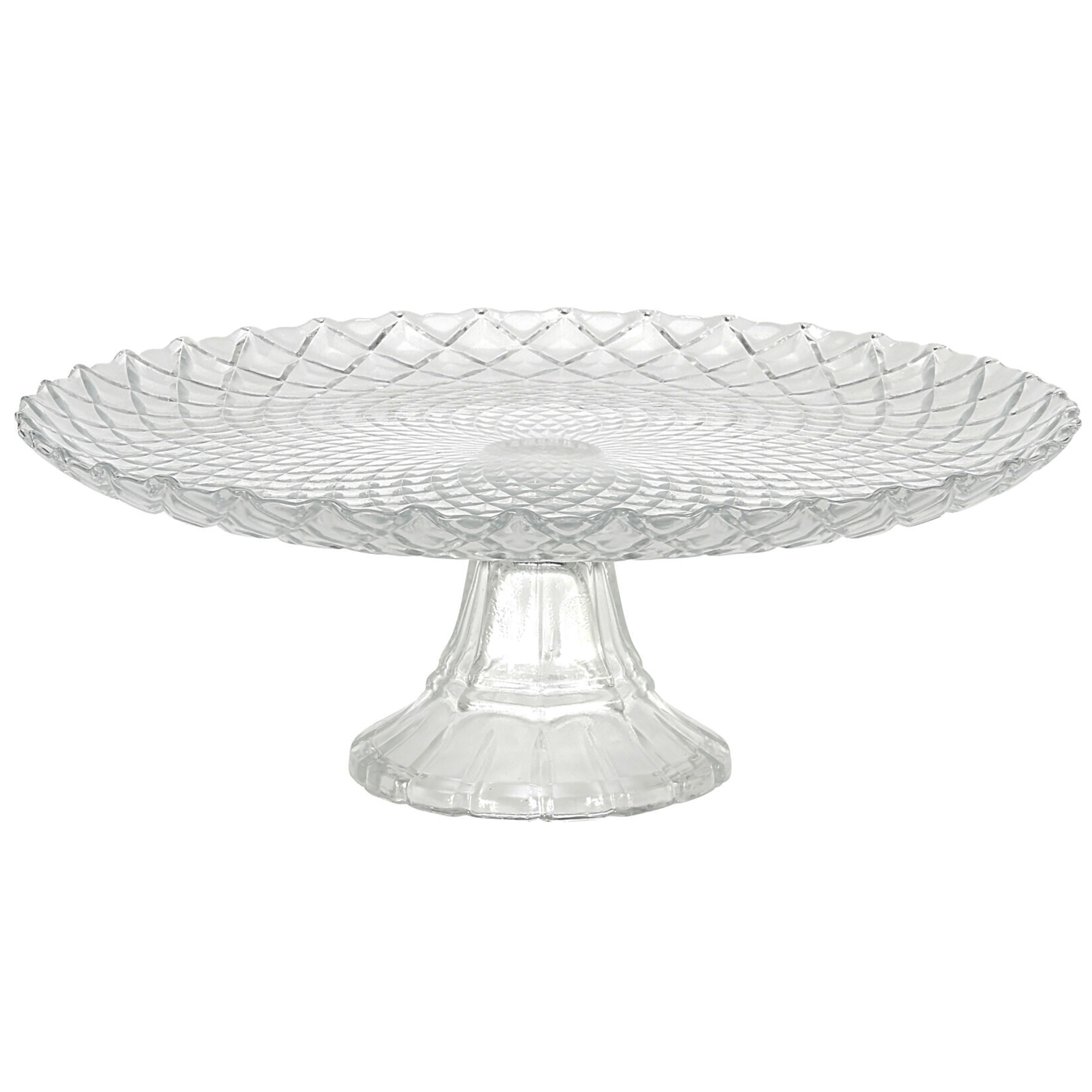 YE6000240_PBfxREv5Cy7sJ Glasteller mit Fuß im Vintage Look - Glas-Etagere