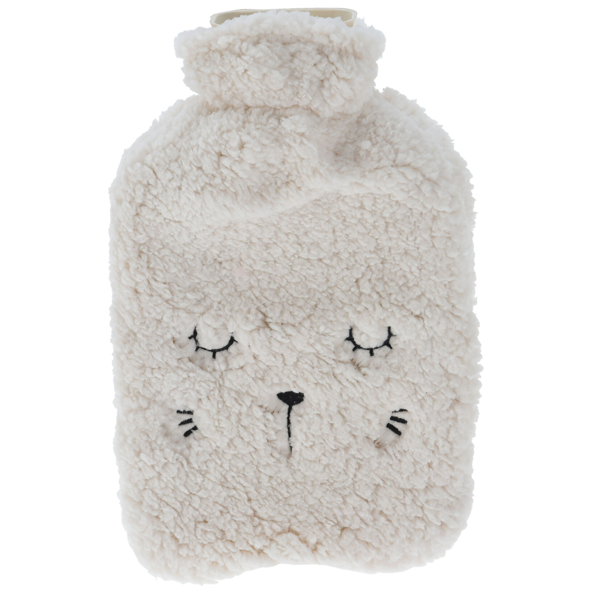 Wärmflasche "Bär" mit kuscheligem Bezug 2 Liter - L 40 cm