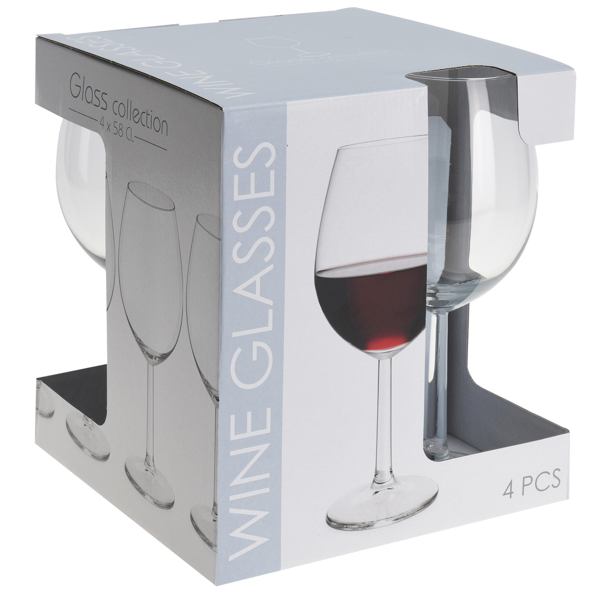 4-tlg. Set Weingläser und Sektgläser