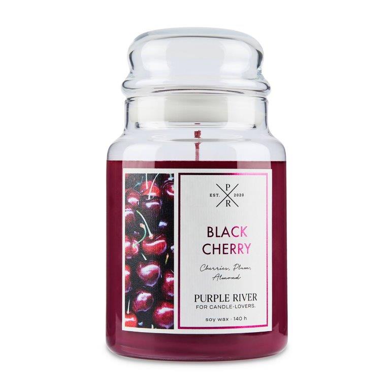 Purple River Candle Duftkerzen 623g - 100% Vegan - 100% Sojawachs