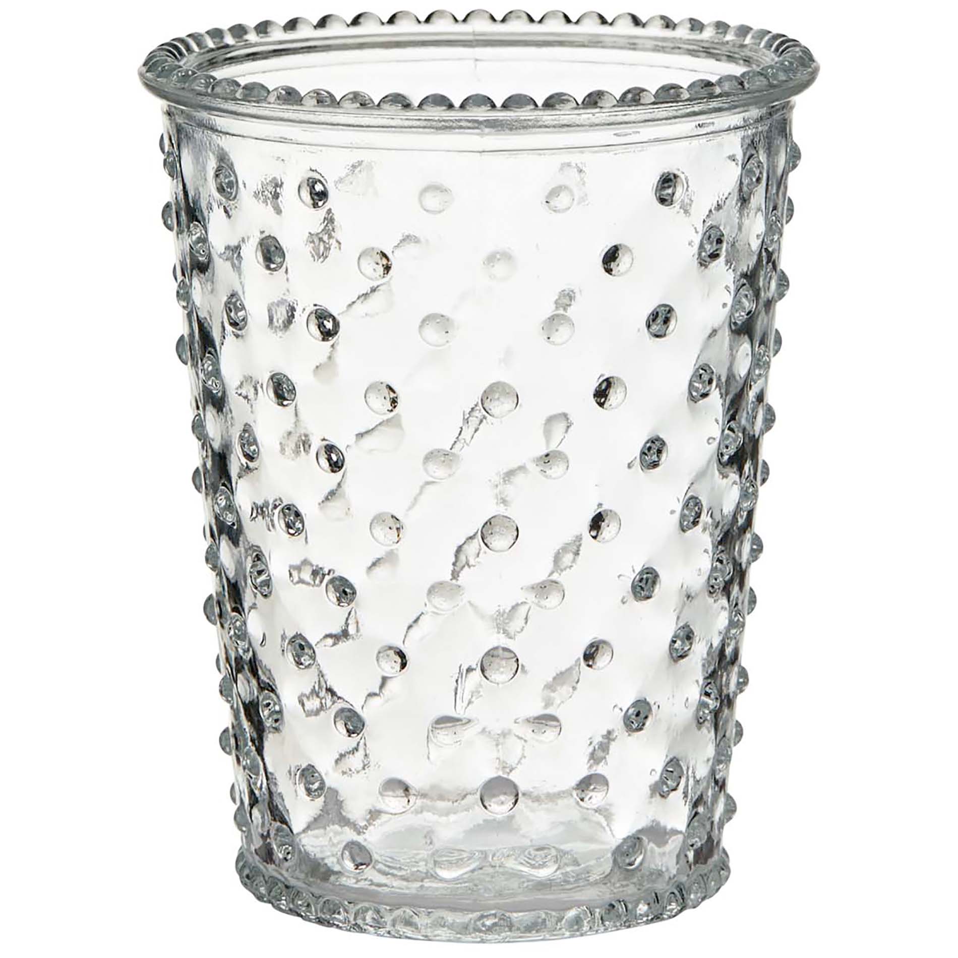 514661_514279 12 x Windlichter mit Noppen H 13 cm