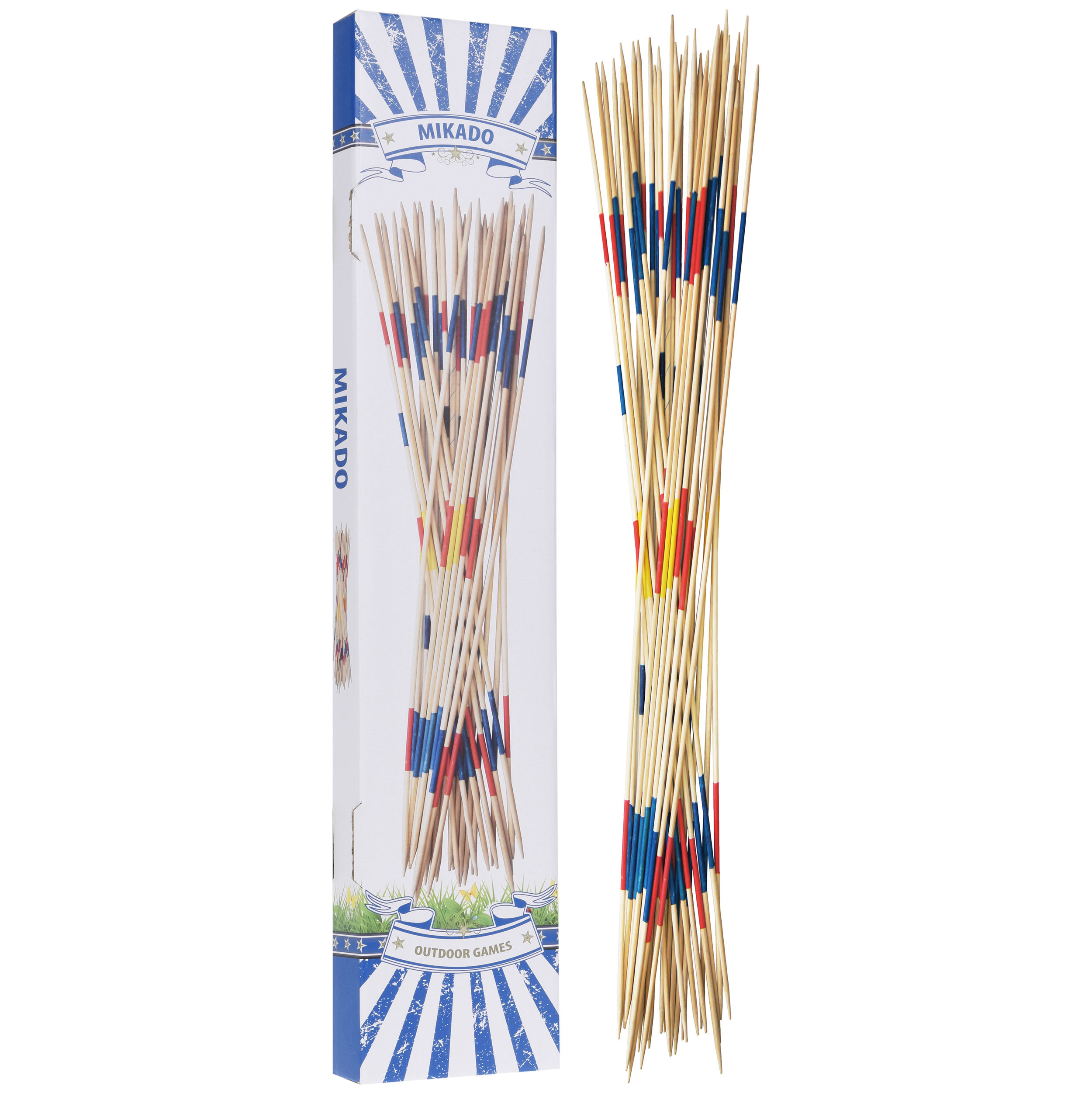 Mikado-Set XXL L 90 cm - aus Holz - 31-Teile