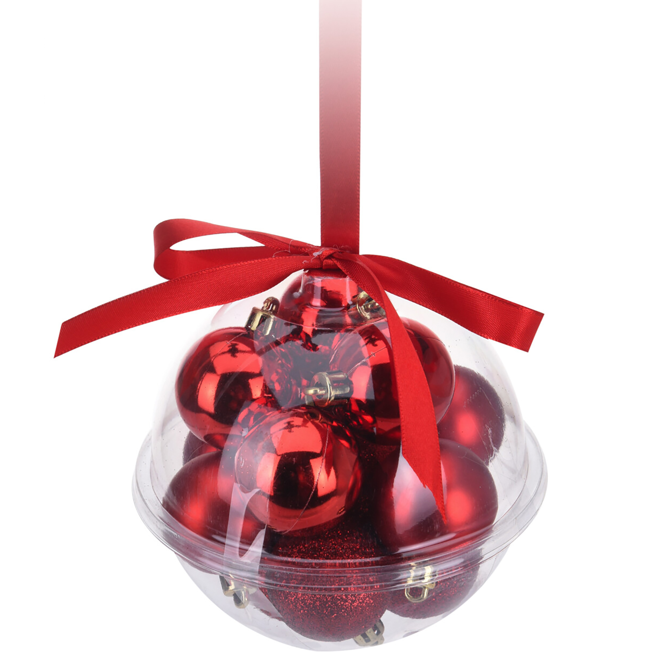 CAN300120_ 24 x kleine Weihnachtskugeln aus Kunststoff zum Hängen Ø 3 cm