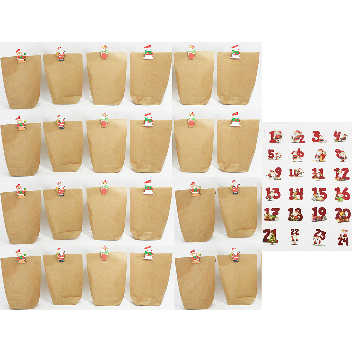 879102_0 Adventskalender zum Selbstbefüllen - 24 x Geschenktüten