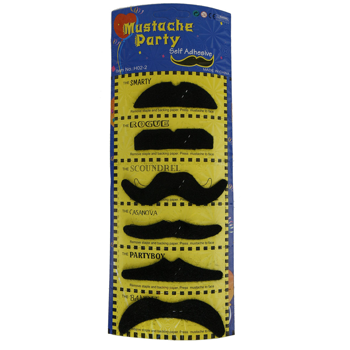 992356_058621d7a0f629 Schnurrbart - 6-tlg. Set zum Ankleben