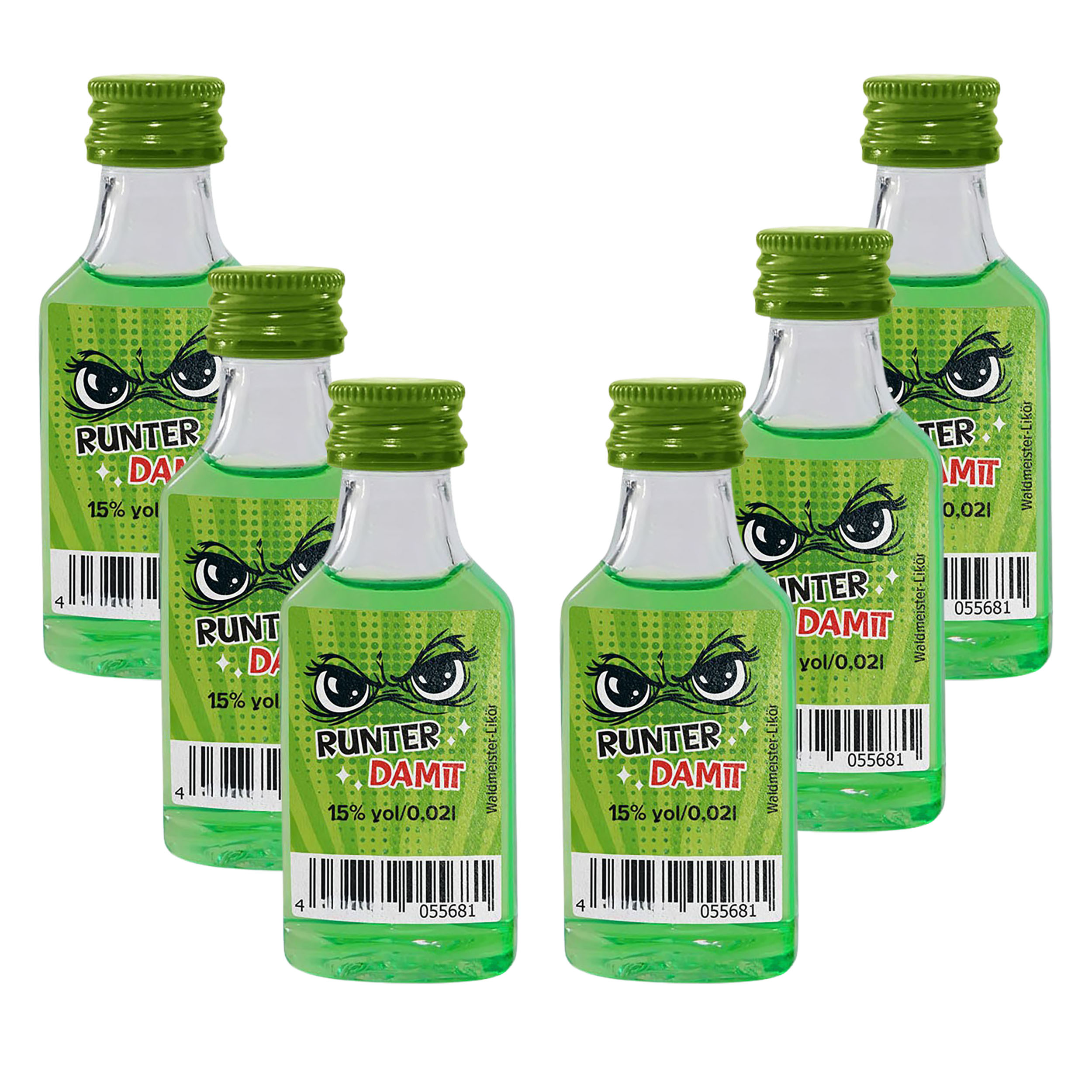 05568-6er Waldmeister Likör "Festags-Muffel" 20 ml - 15%