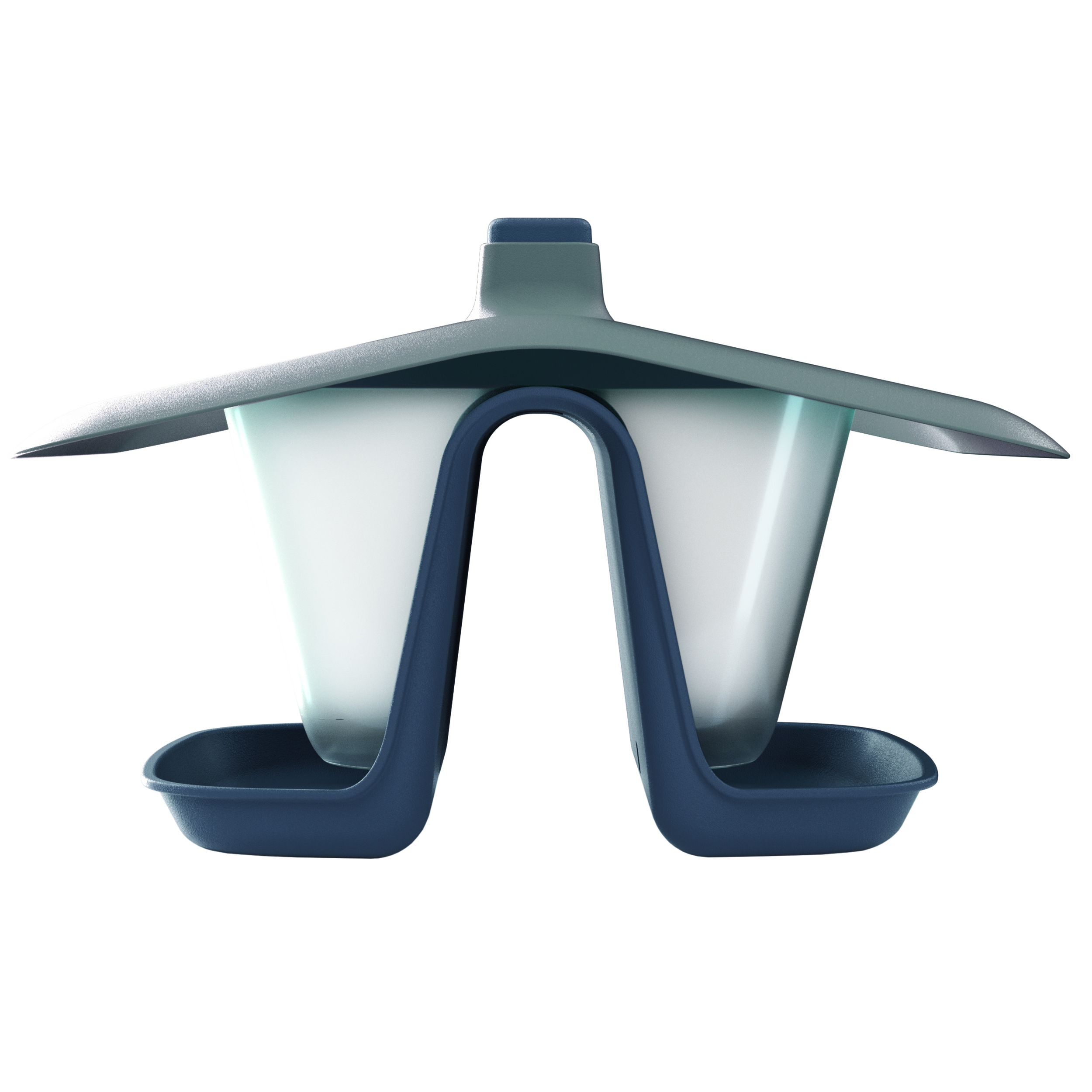 IBFD_S433-BIRDYFEED-DOUBLE-Kopie Vogelhaus Doppelhaus - Futterhaus zum Hängen mit Futtersilo 28 cm