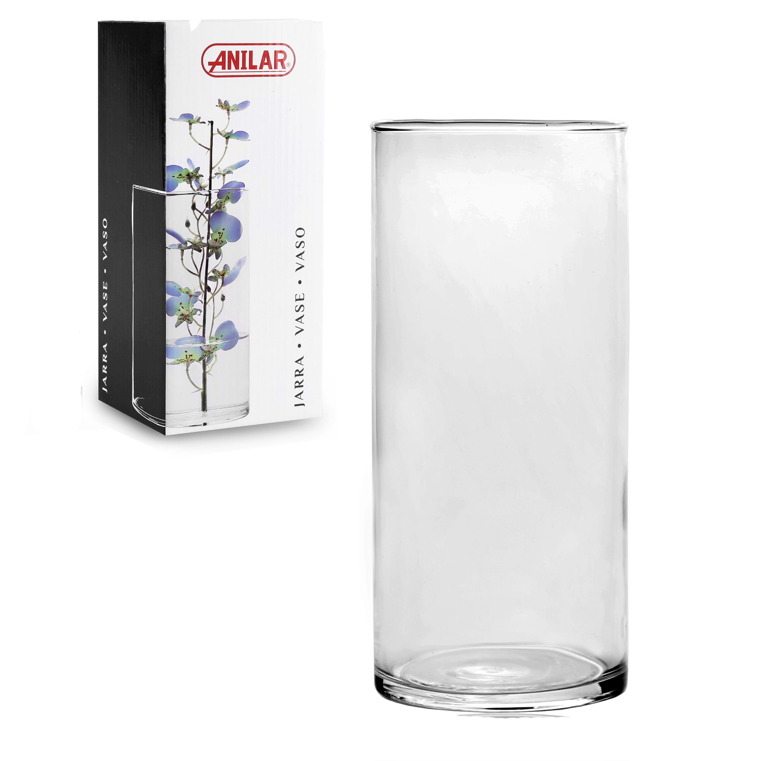 2070059KEGy1mrUTnYen Vase aus Glas - H 20 cm