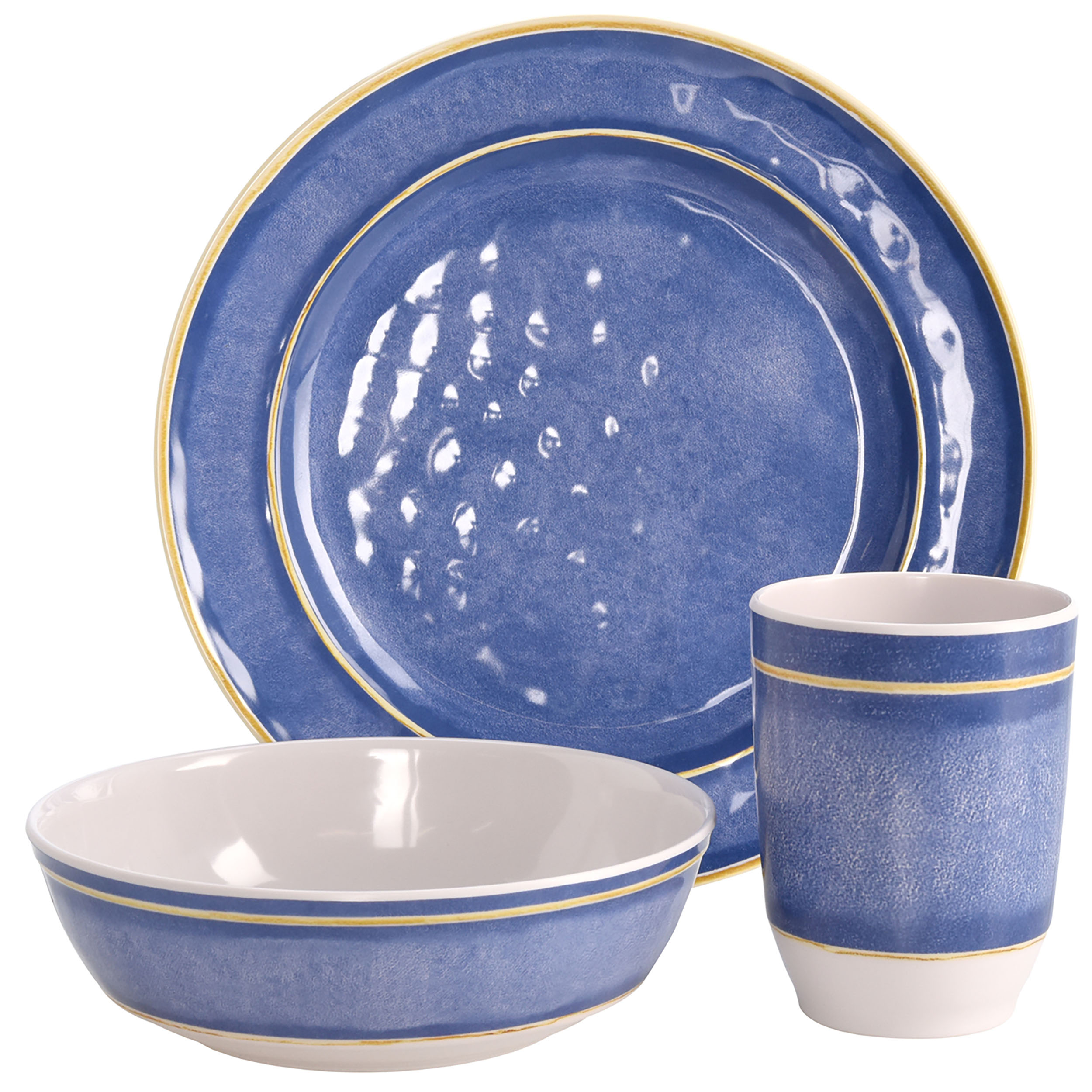 177601830_qpsbAq8nZ2i9Z 12-tlg. Camping-Geschirr Set im Vintage-Look aus Melamin