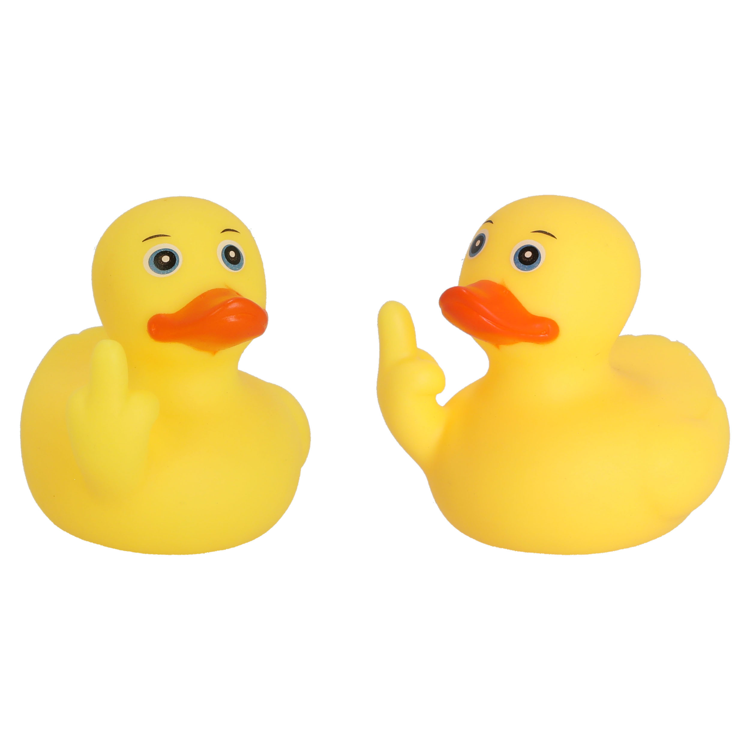 Quietsche-Badeente "Mittelfinger" 8 x 8 x 7,5 cm