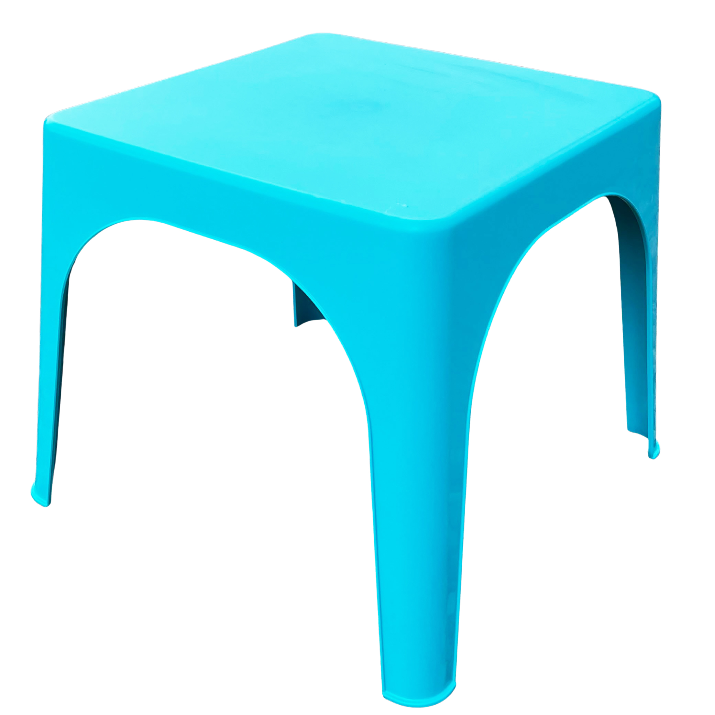042900190-1-blau Kindertisch aus Kunststoff - wetterfest und langlebig - 59 x 59 x 47 cm (L/B/H)