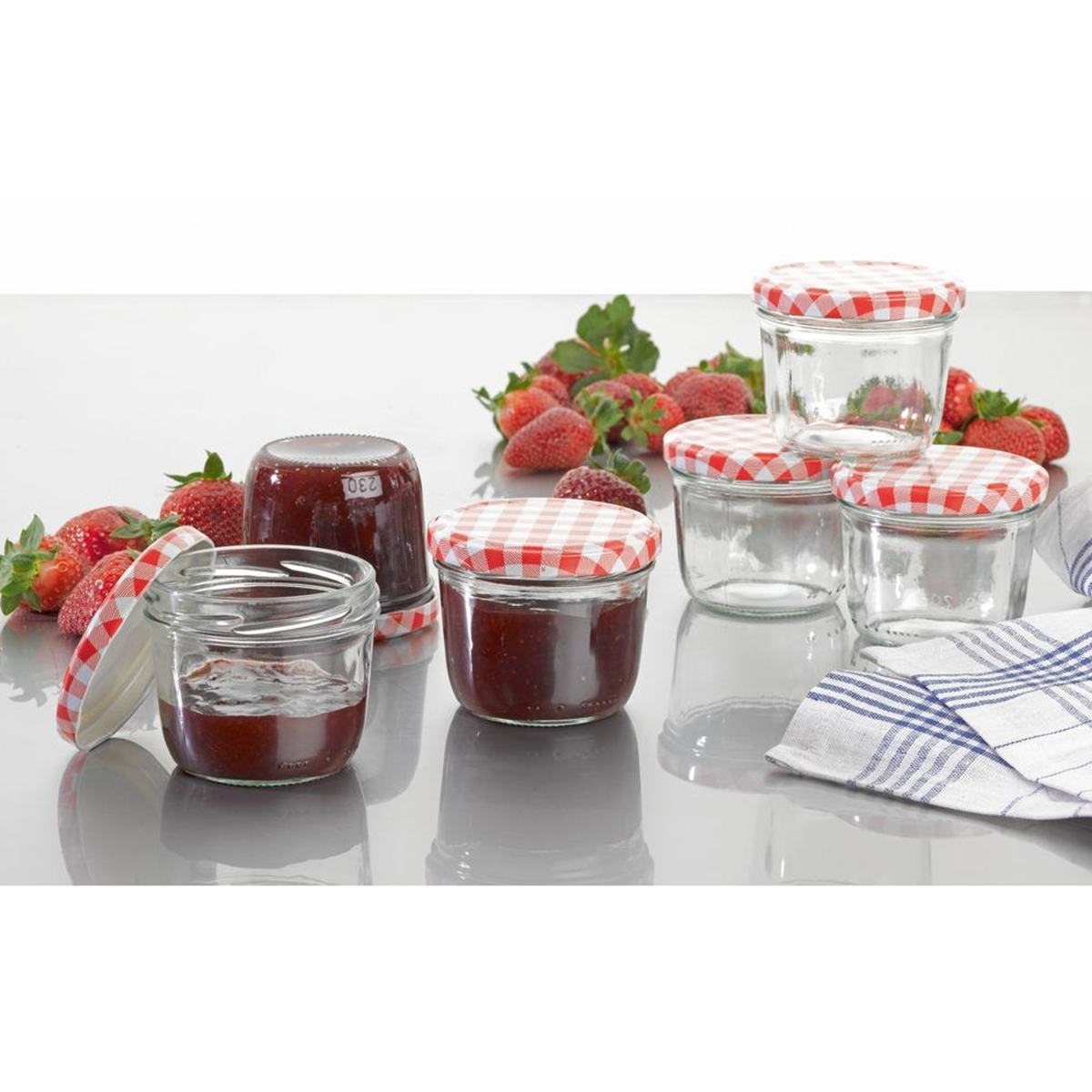 821235_058621ea1bae30 6 Stück Einmachgläser 200 ml