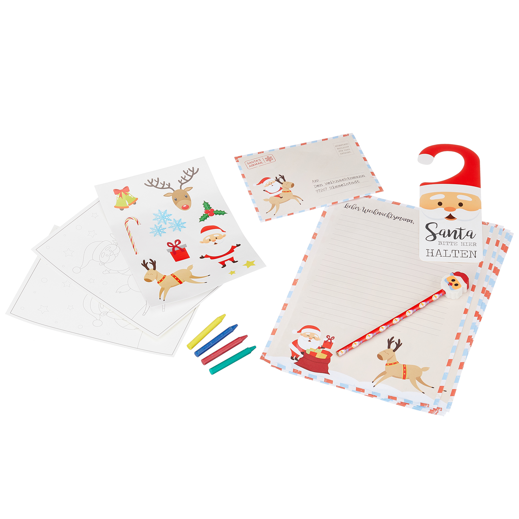 44491_Briefset-Weihnachten 9-tlg. Briefset Weihnachten "Lieber Weihnachtsmann"