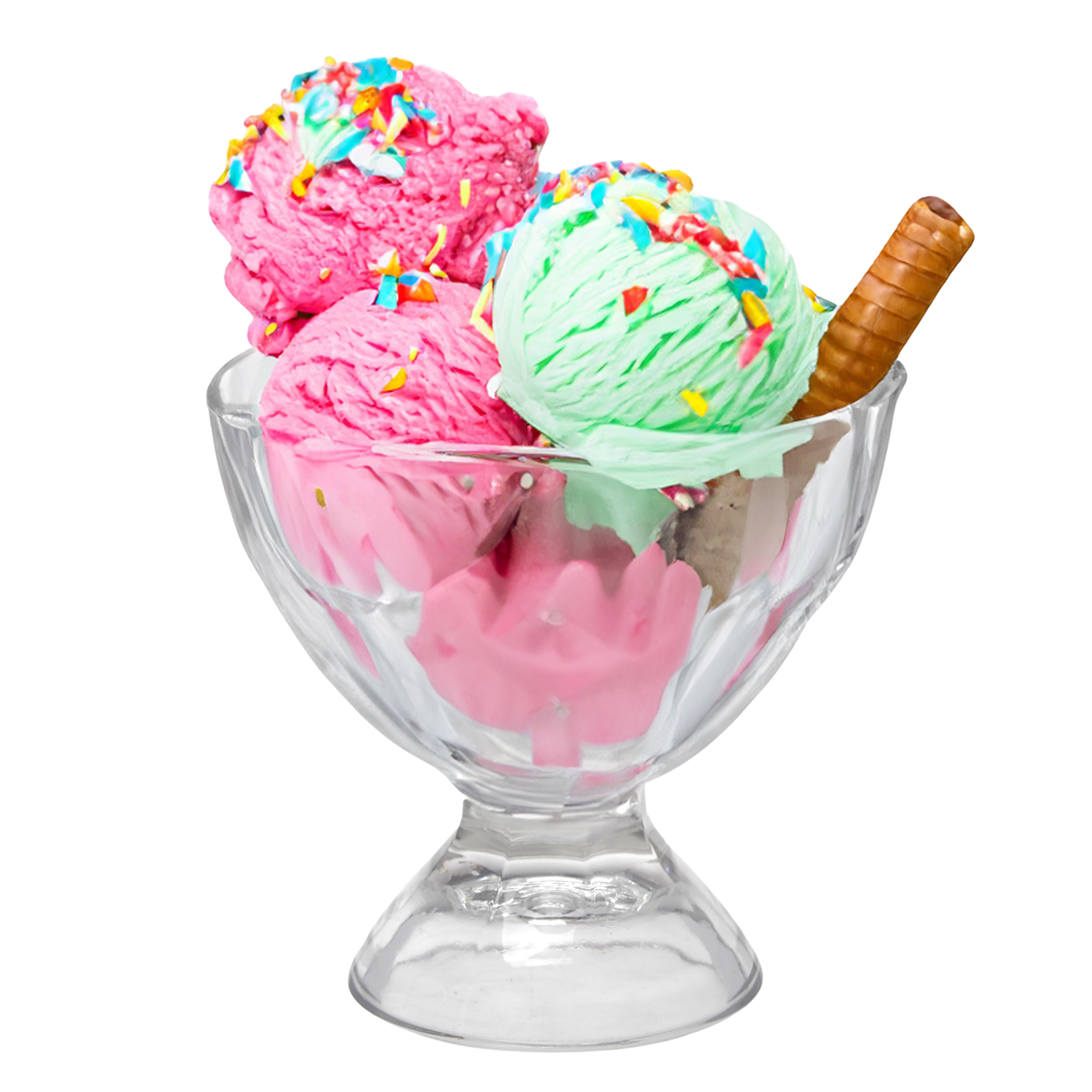 76576_-mit-Eis2-Kopie 6-tlg. Set Eisbecher / Dessertschalen aus Glas mit Fuß