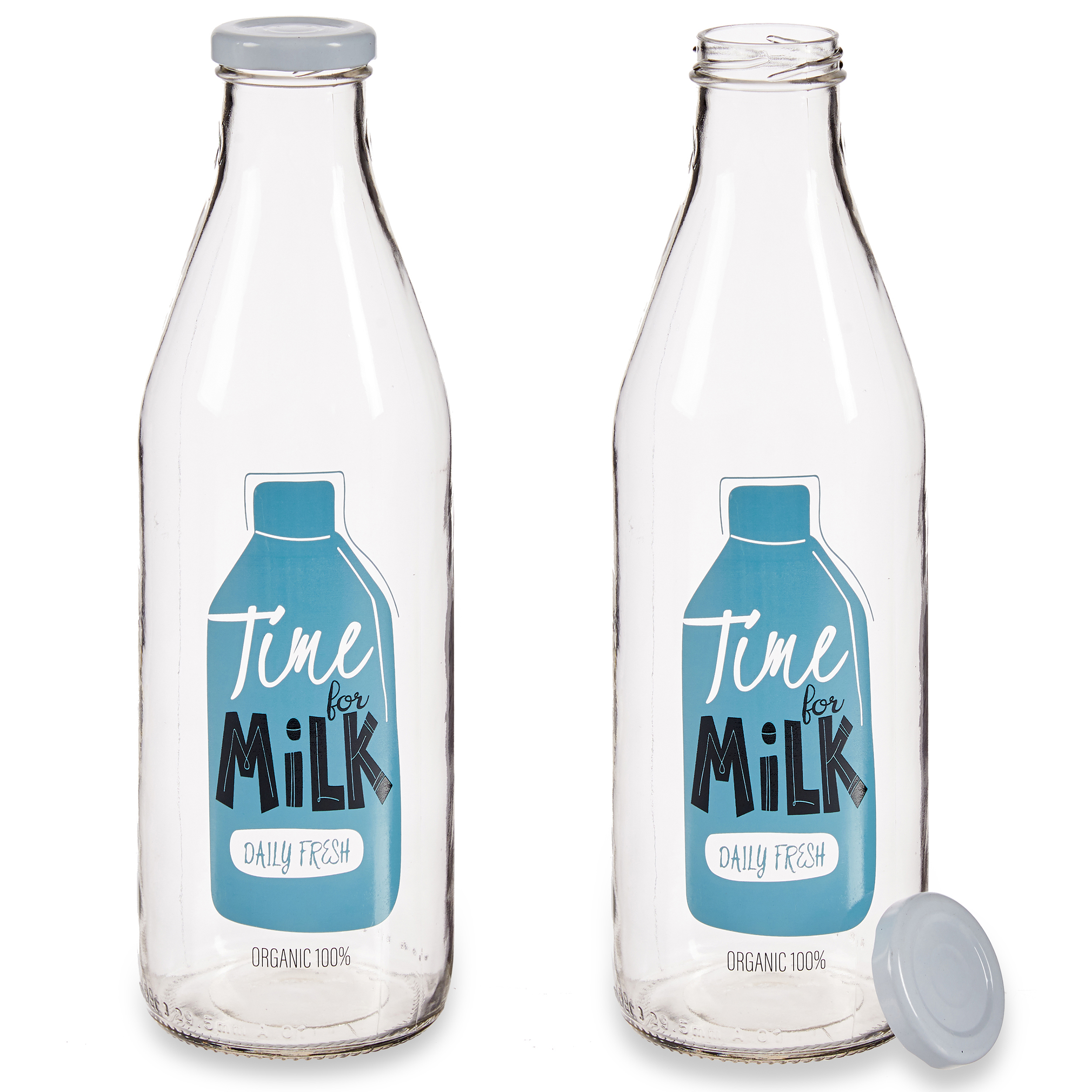 87187_0N5ODNKXBBxes Stilvolle Milchflaschen mit Schraubdeckel aus Metall 1 Liter