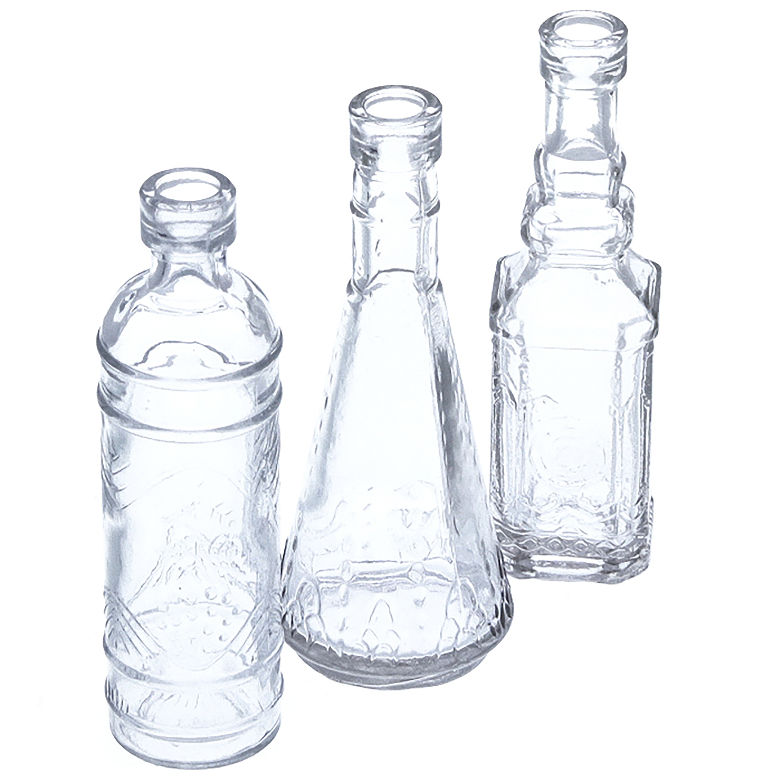 75798_44901_neu 12 x Vase - Deko-Glasflaschen H 12 cm