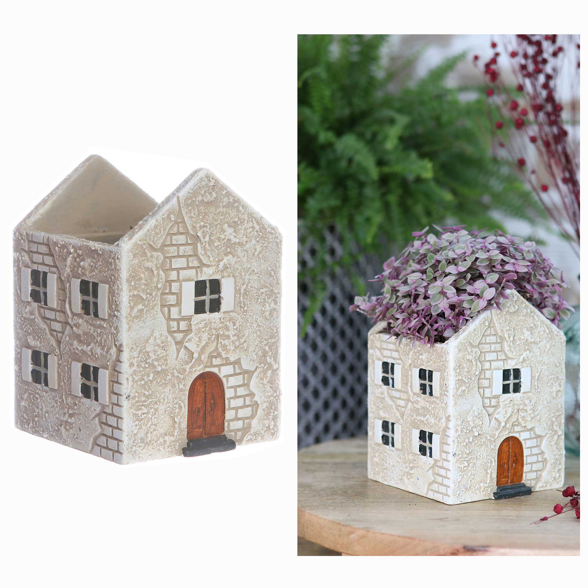 1 Stück Haus (11 x 10,6 x 15 cm) L/B/H