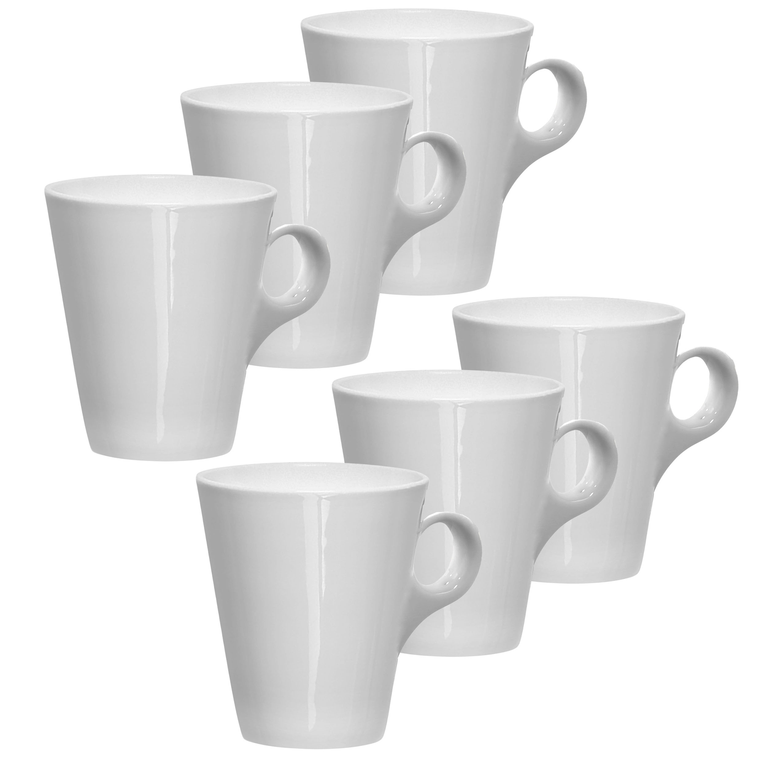 50732-6er 6-tlg. Set Tassen aus Keramik mit elegantem Ringgriff