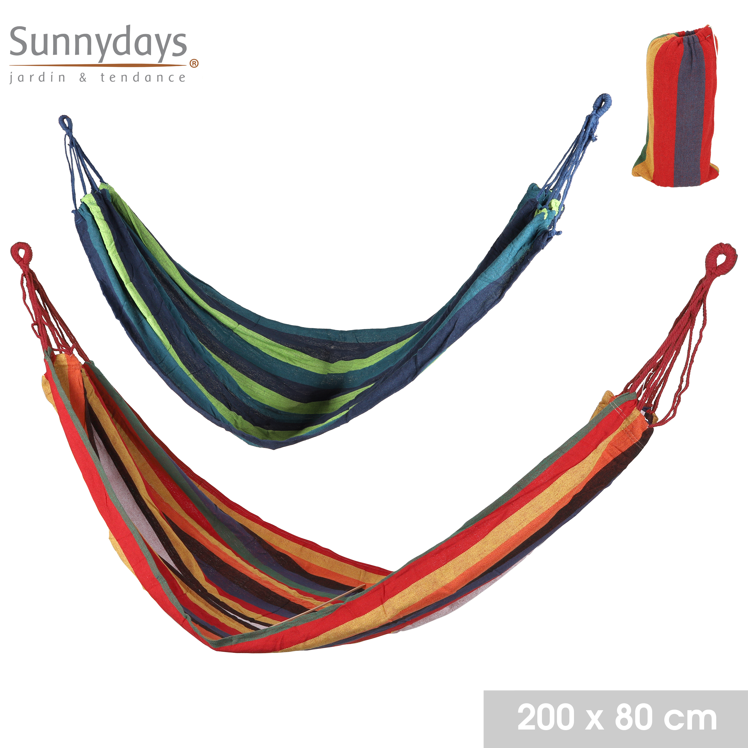 Hängematte "Costa Brava" 200 x 80 cm - 2 Farben erhältlich